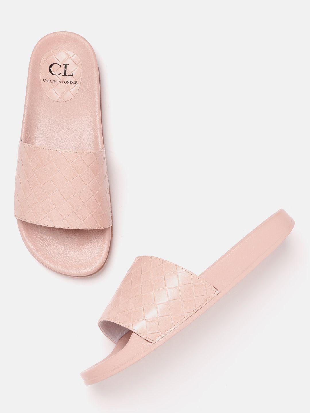 carlton-london-women-pink-basketweave-textured-open-toe-flats
