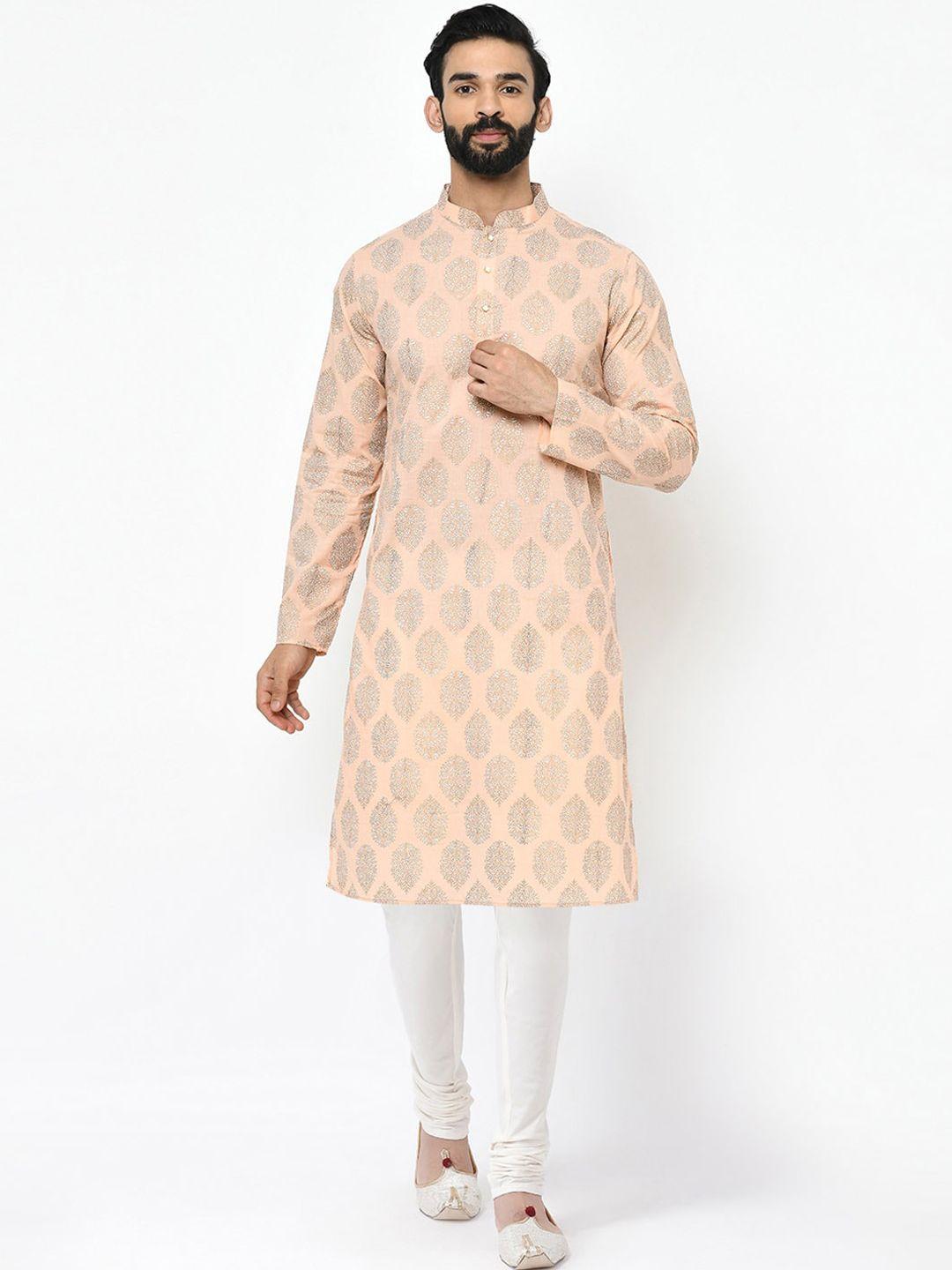 kisah-men-pink-floral-embroidered-kurta-with-churidar