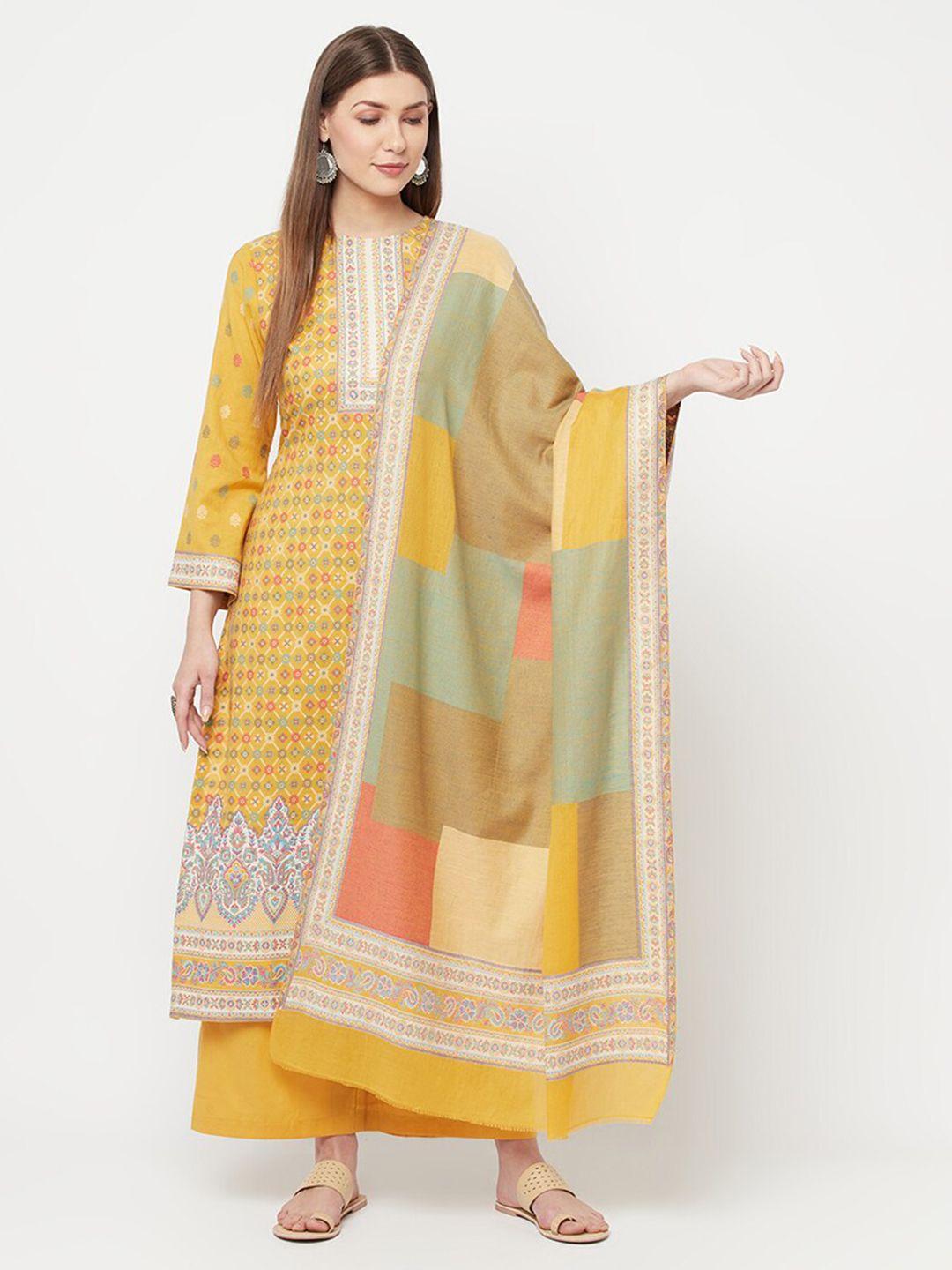 safaa-yellow-unstitched-dress-material