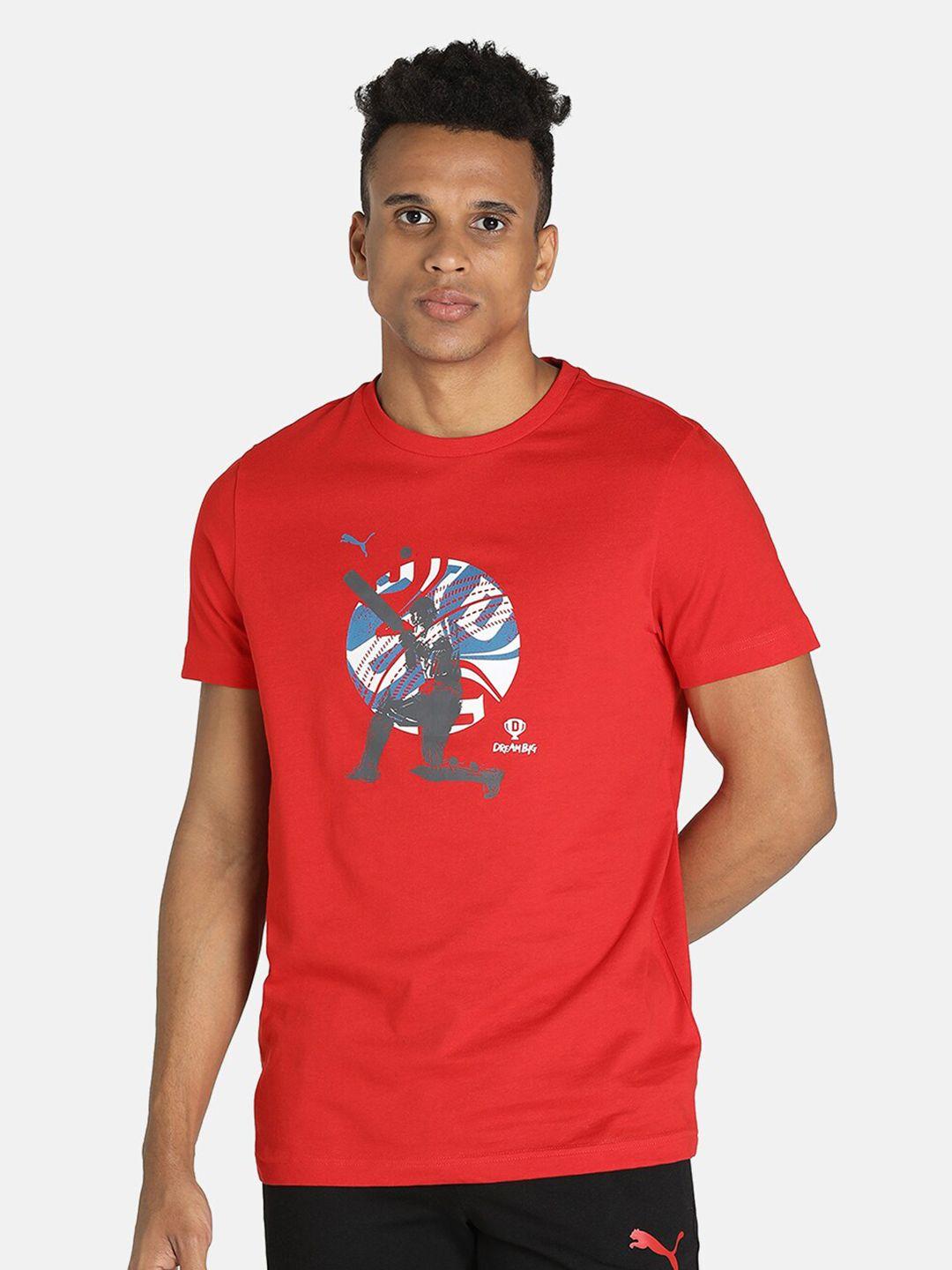puma-x-dream11-men-red-graphic-printed-t-shirt
