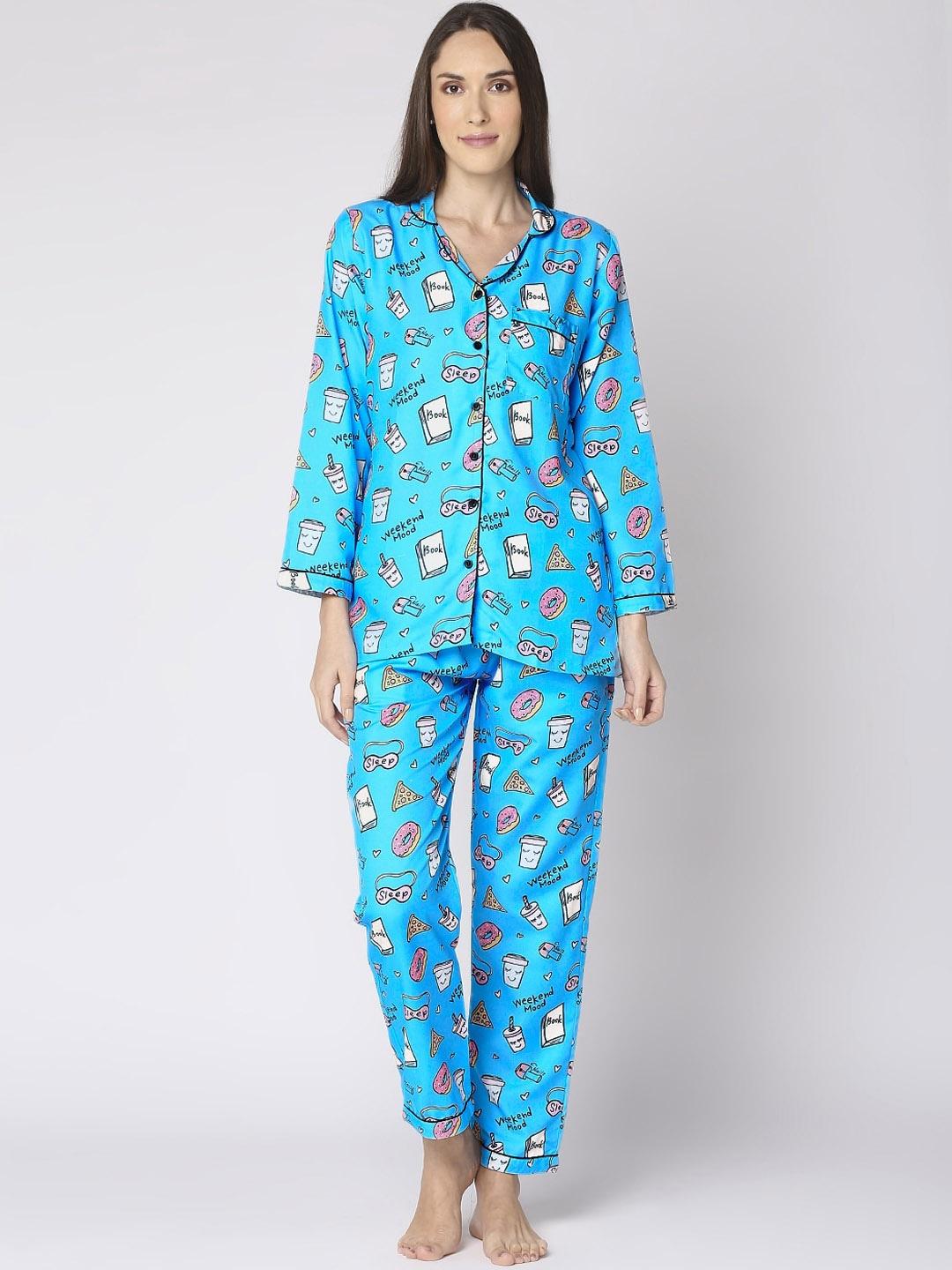 pyjama-party-women-blue-printed-night-suit