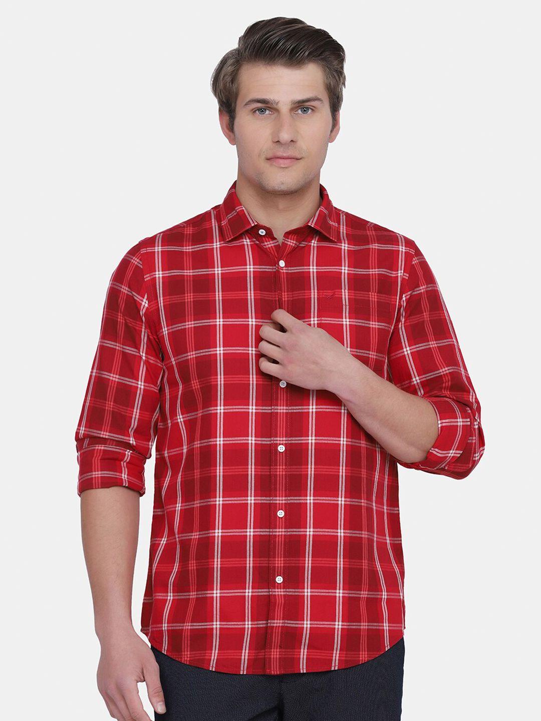 blackberrys-men-red-india-slim-fit-tartan-checks-casual-shirt
