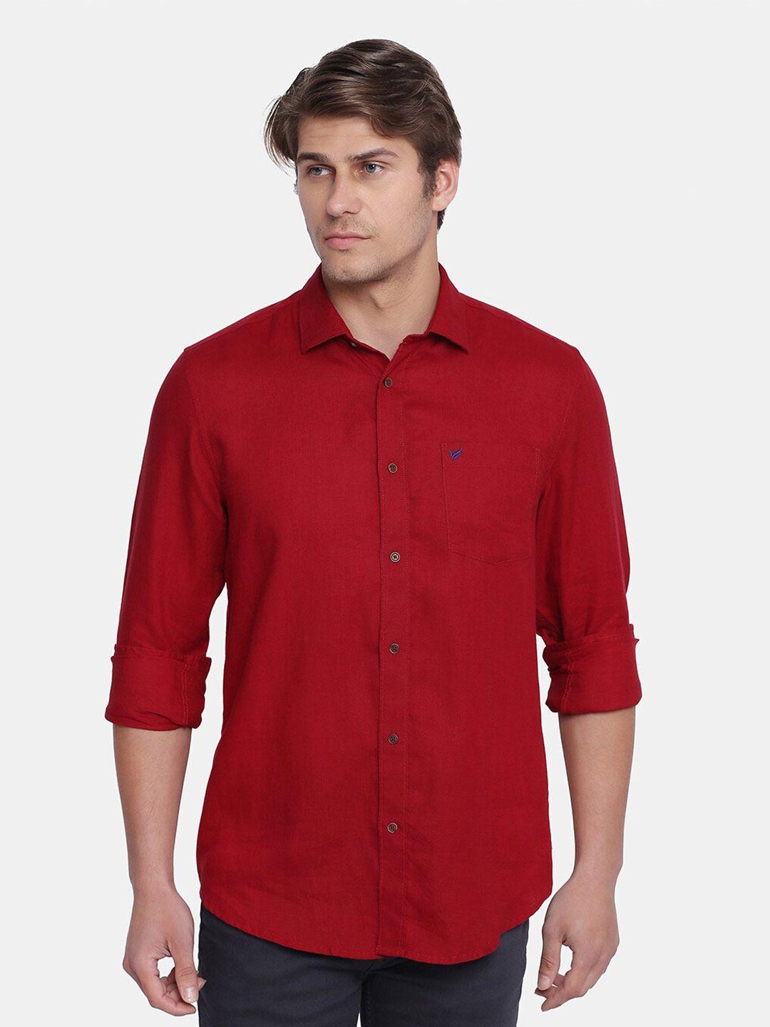 blackberrys-men-red-slim-fit-casual-shirt