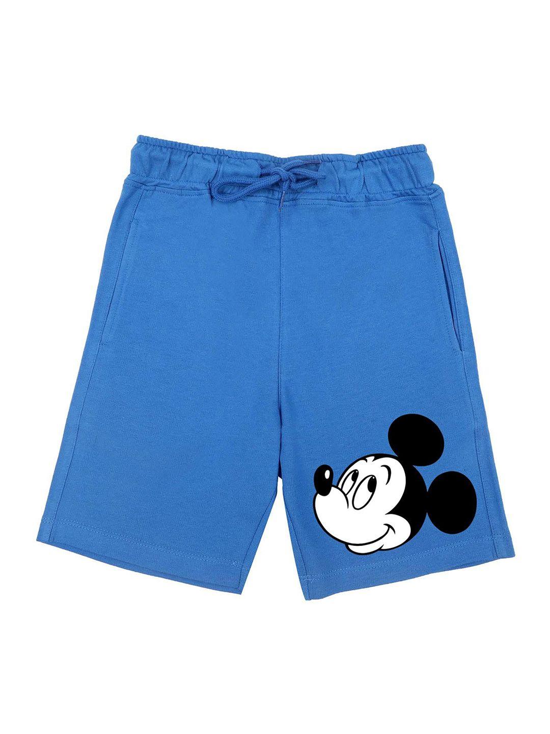 disney-by-wear-your-mind-boys-blue-printed-mickey-mouse-shorts