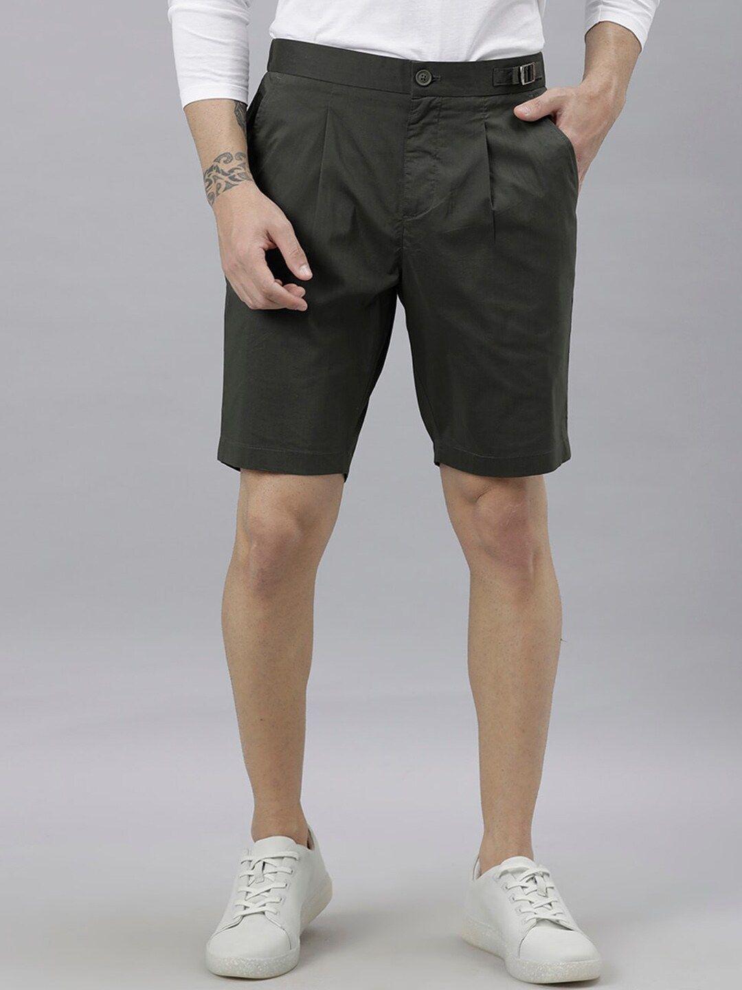 rare-rabbit-men-olive-green-printed-slim-fit-chino-shorts