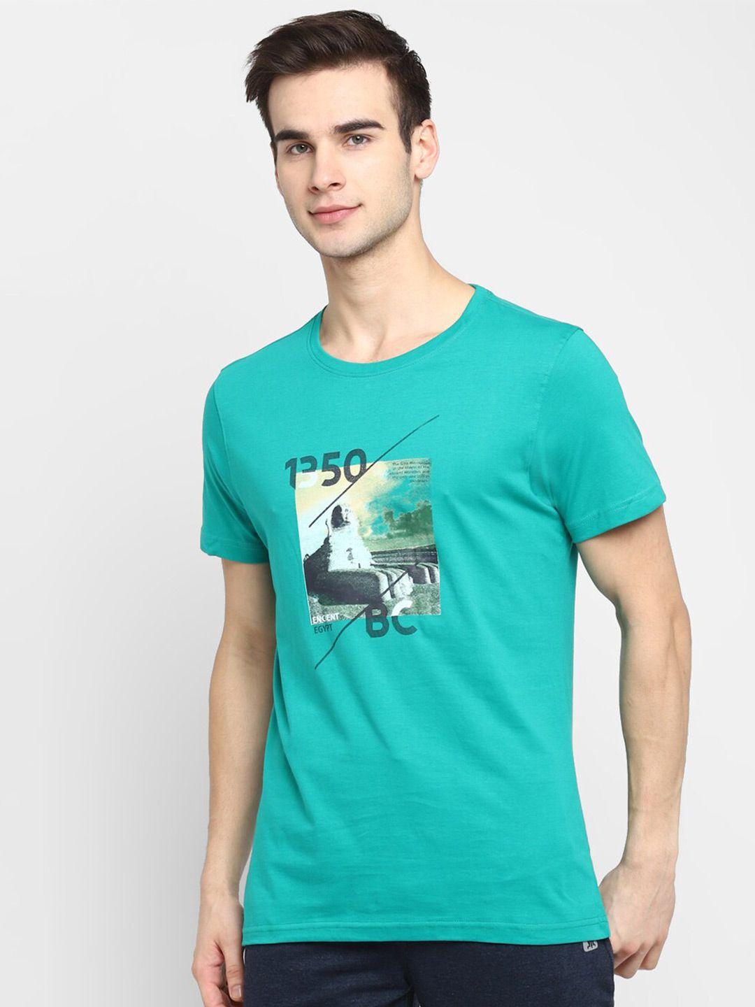 turtle-men-sea-green-printed-slim-fit-cotton-t-shirt