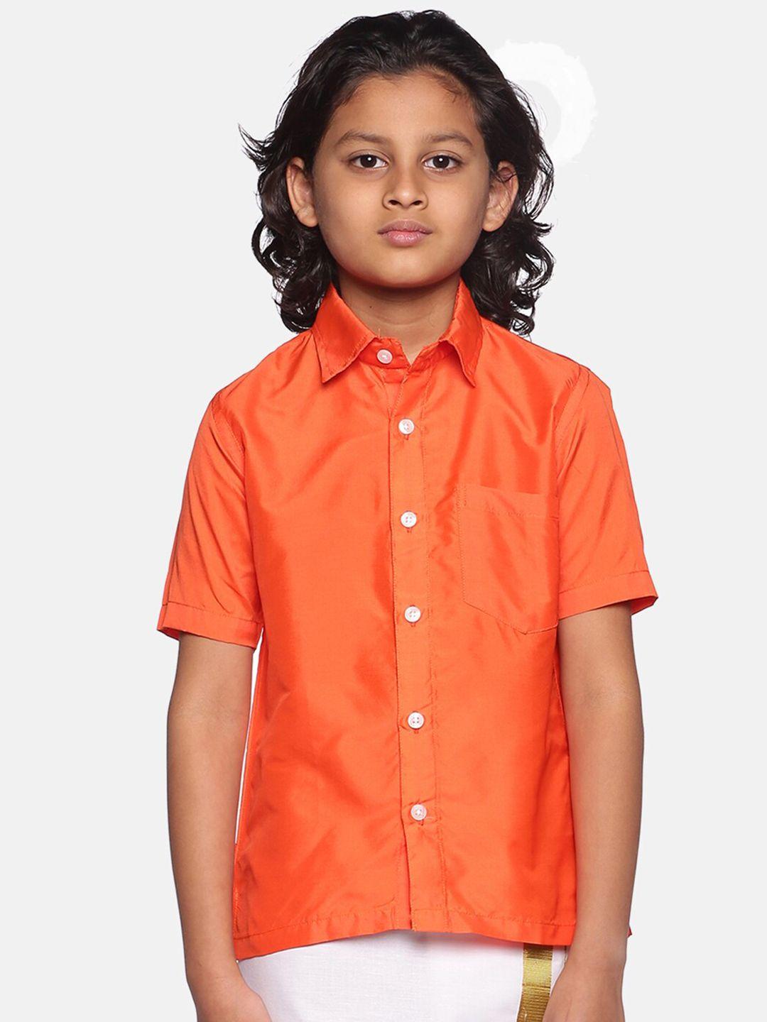 sethukrishna-boys-orange-classic-casual-shirt