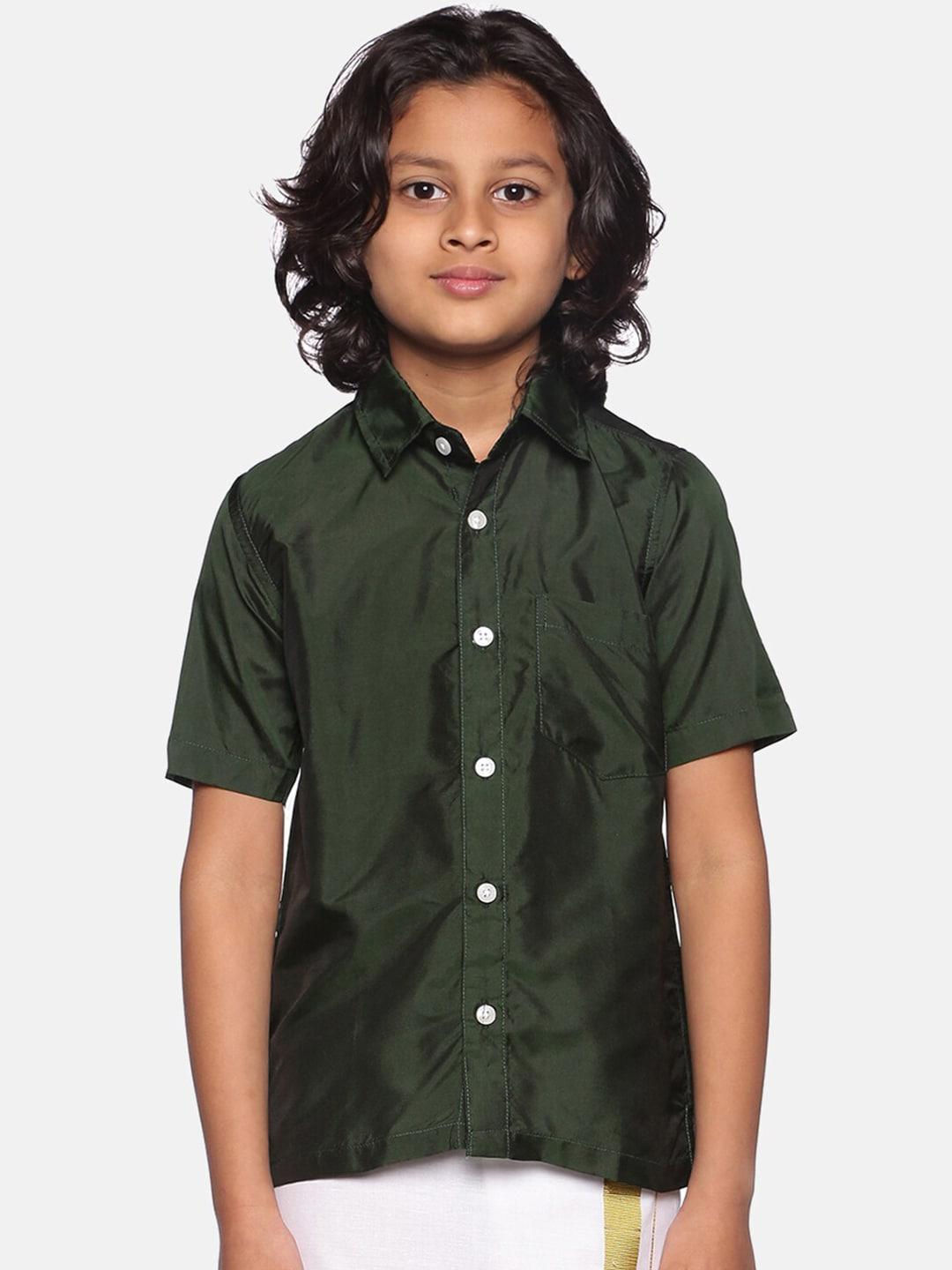 sethukrishna-boys-green-classic-ethnic-shirt