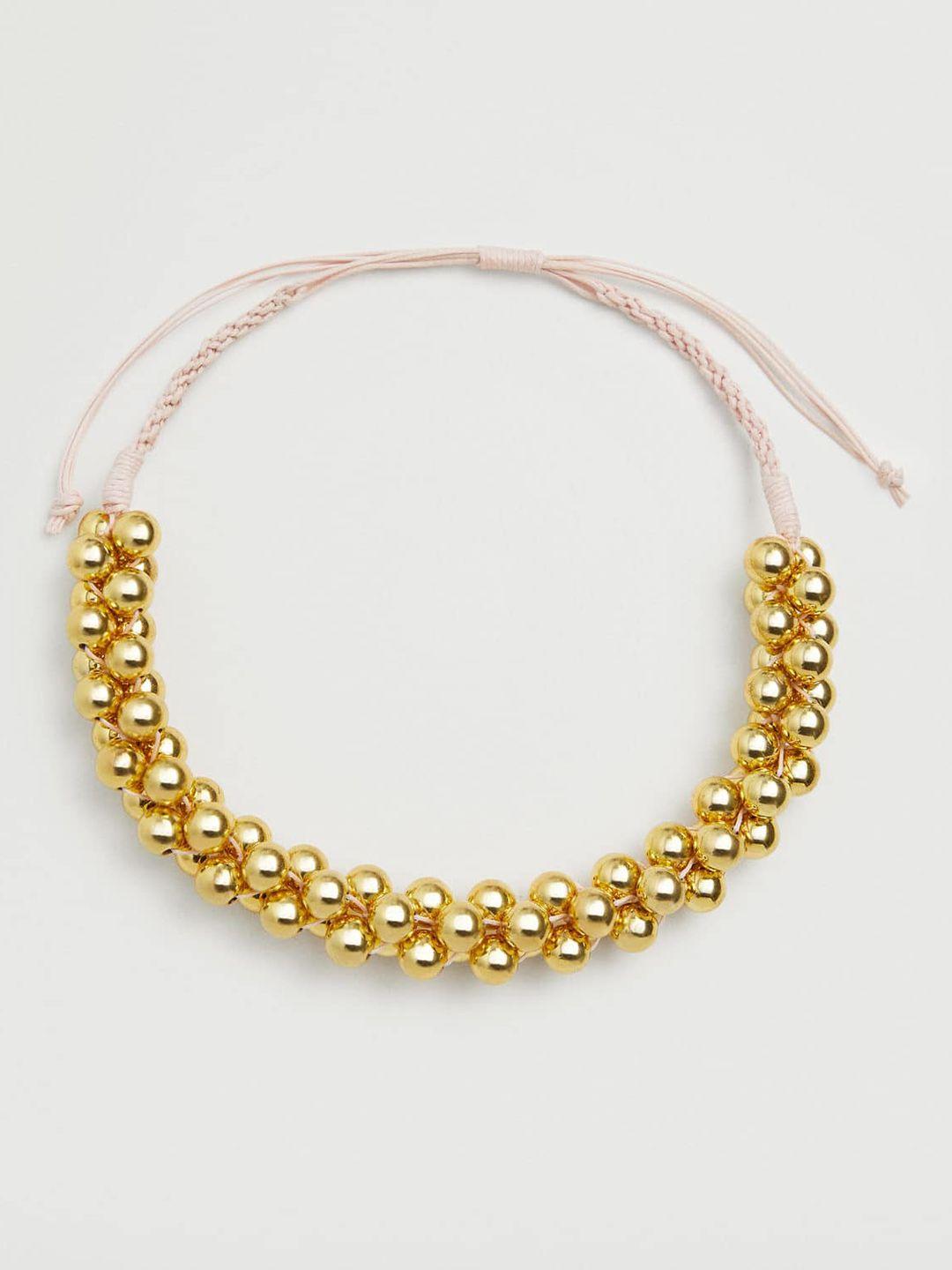 mango-gold-toned-beaded-choker-necklace