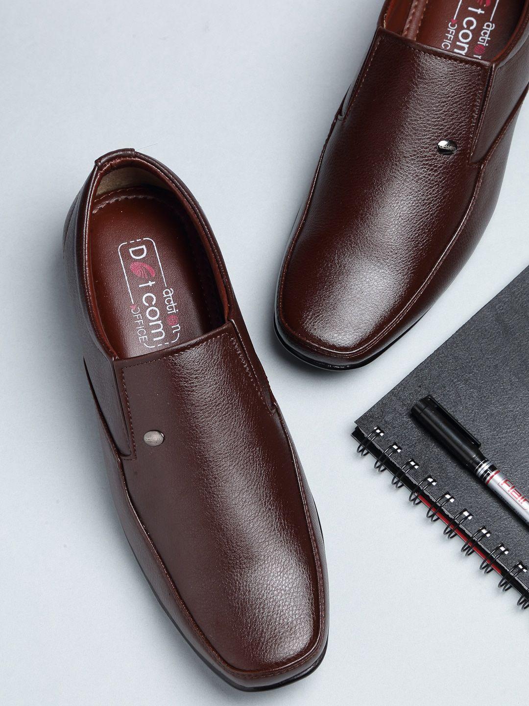 action-men-brown-solid-formal-slip-on-shoes