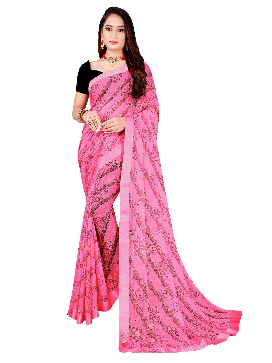 florence-pink-floral-art-silk-saree