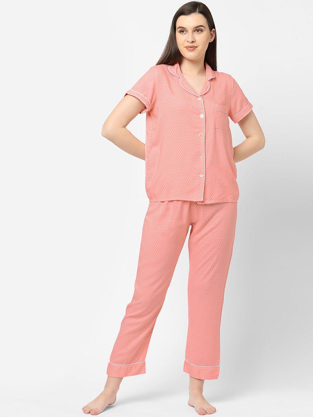 sweet-dreams-women-peach-coloured-&-white-printed-night-suit