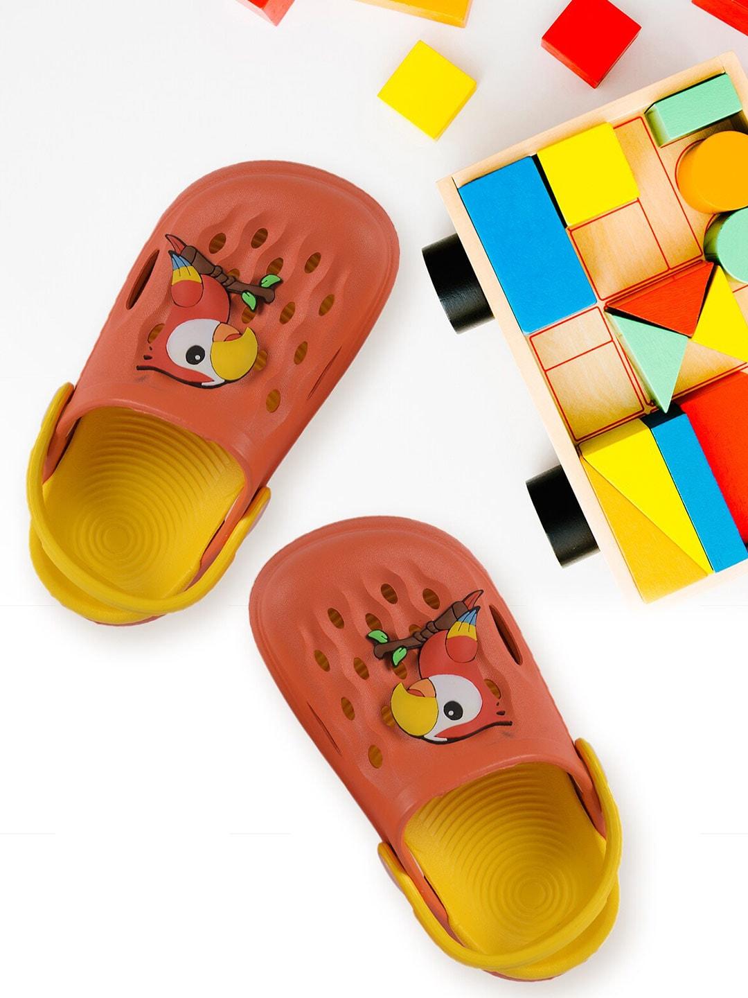 yellow-bee-boys-orange-clogs-sandals