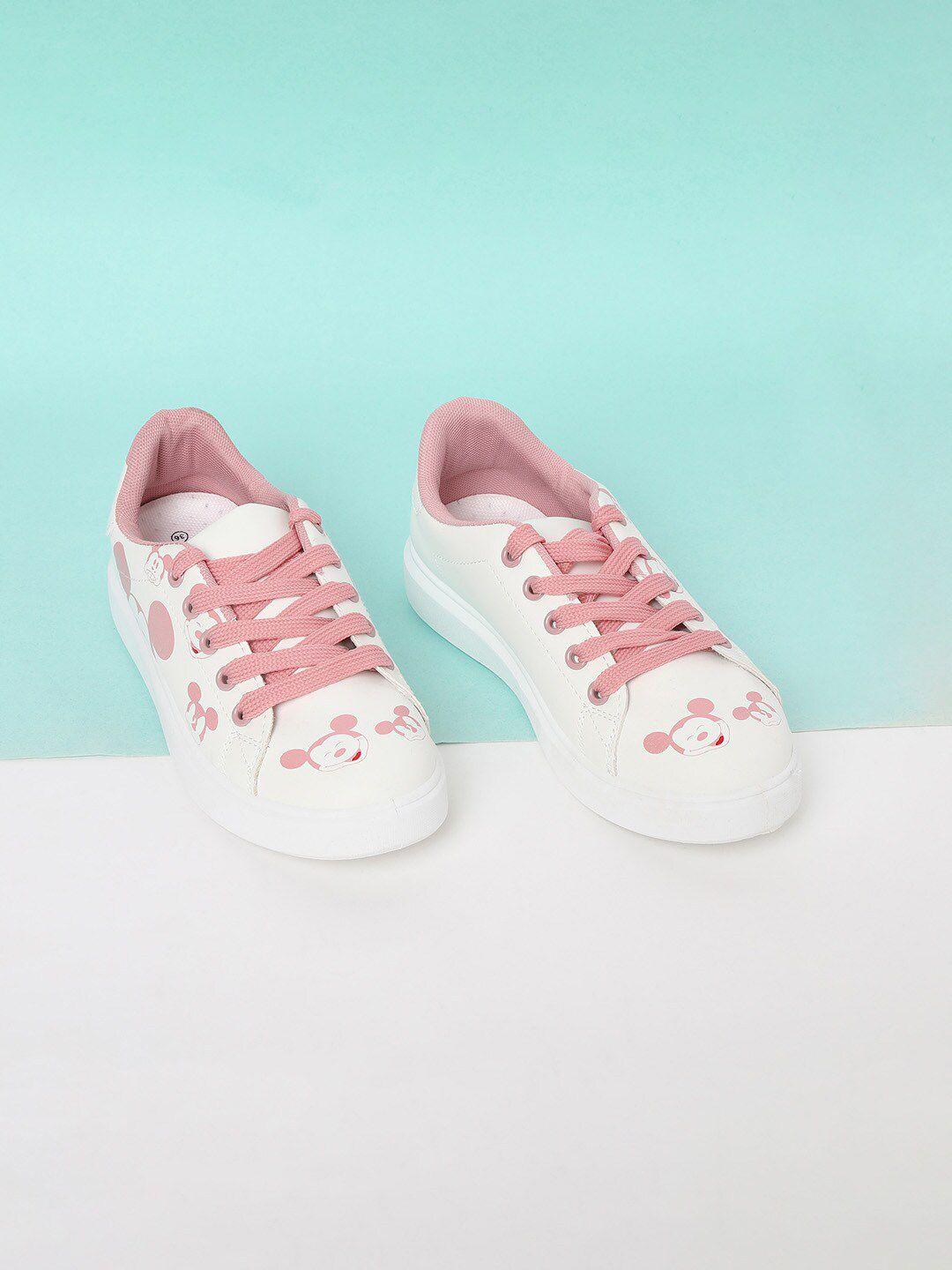 fame-forever-by-lifestyle-girls-white-&-pink-mickey-mouse-printed-sneakers