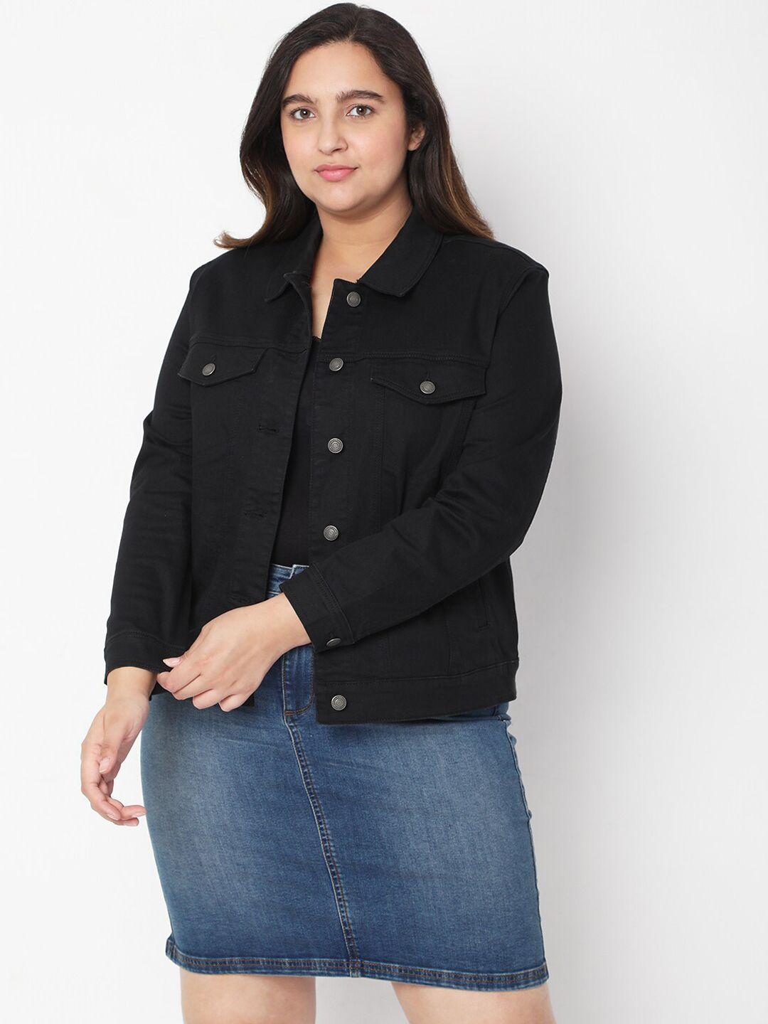vero-moda-curve-women-black-solid-cotton-denim-jacket