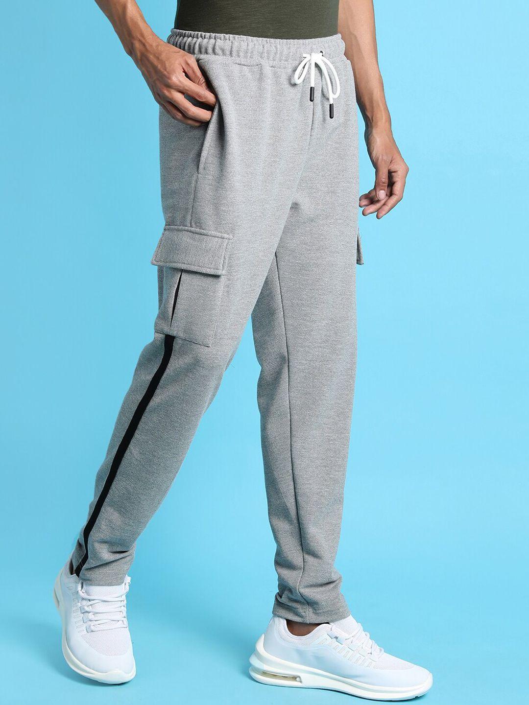 campus-sutra-men-grey-solid-cotton-track-pant