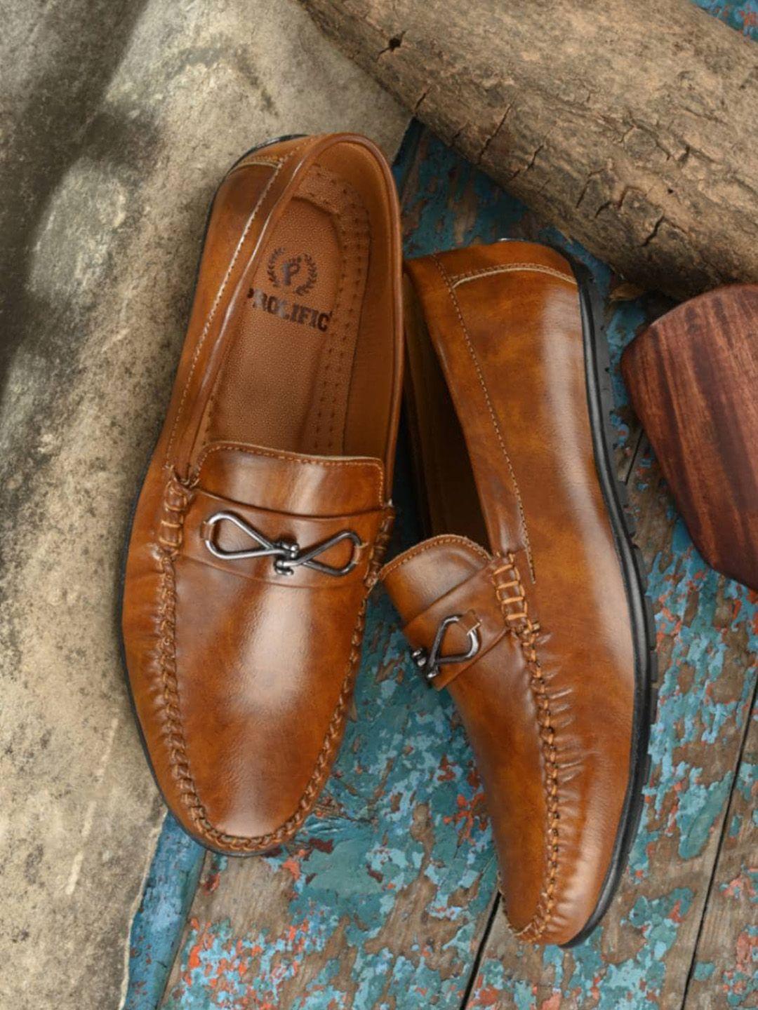 prolific-men-tan-solid-loafers