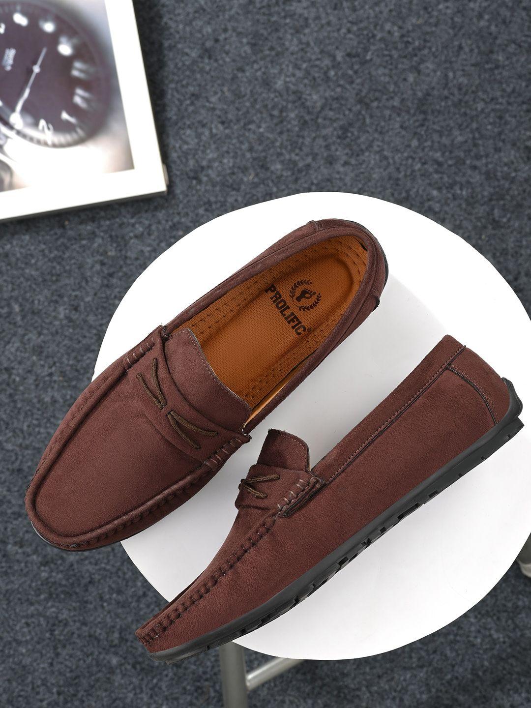 prolific-men-brown-solid-loafers