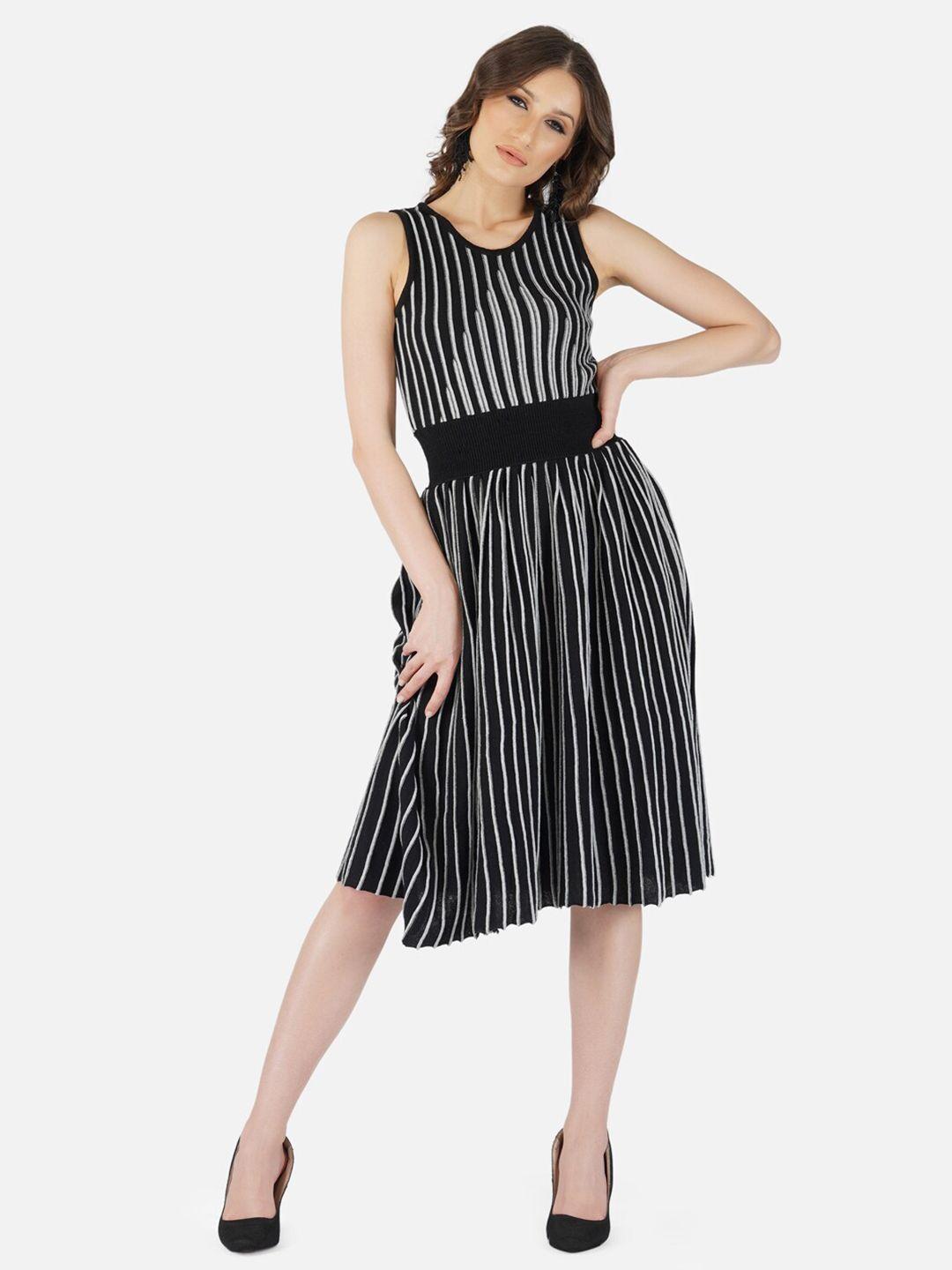 joe-hazel-black-striped-dress