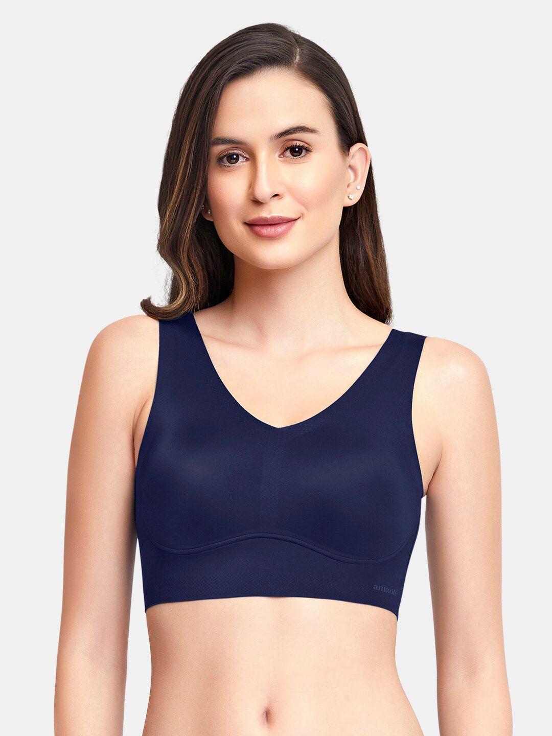 amante-navy-blue-solid-non-padded-non-wired-full-coverage-slipon-bra---bra83401