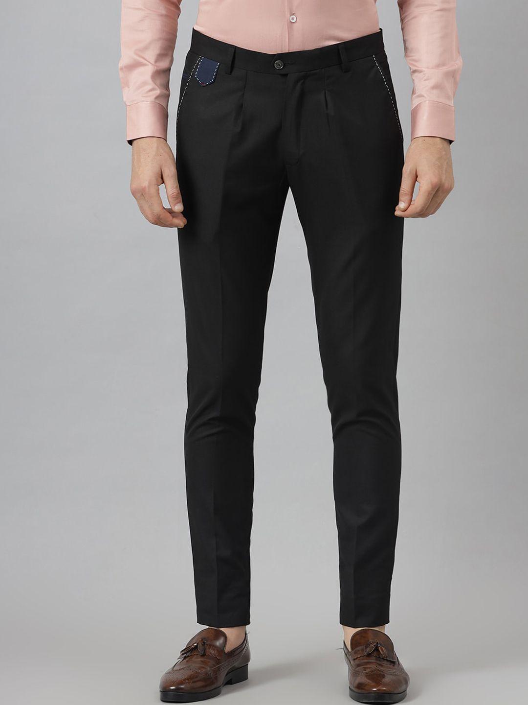 mr-button-men-black-textured-slim-fit-trousers