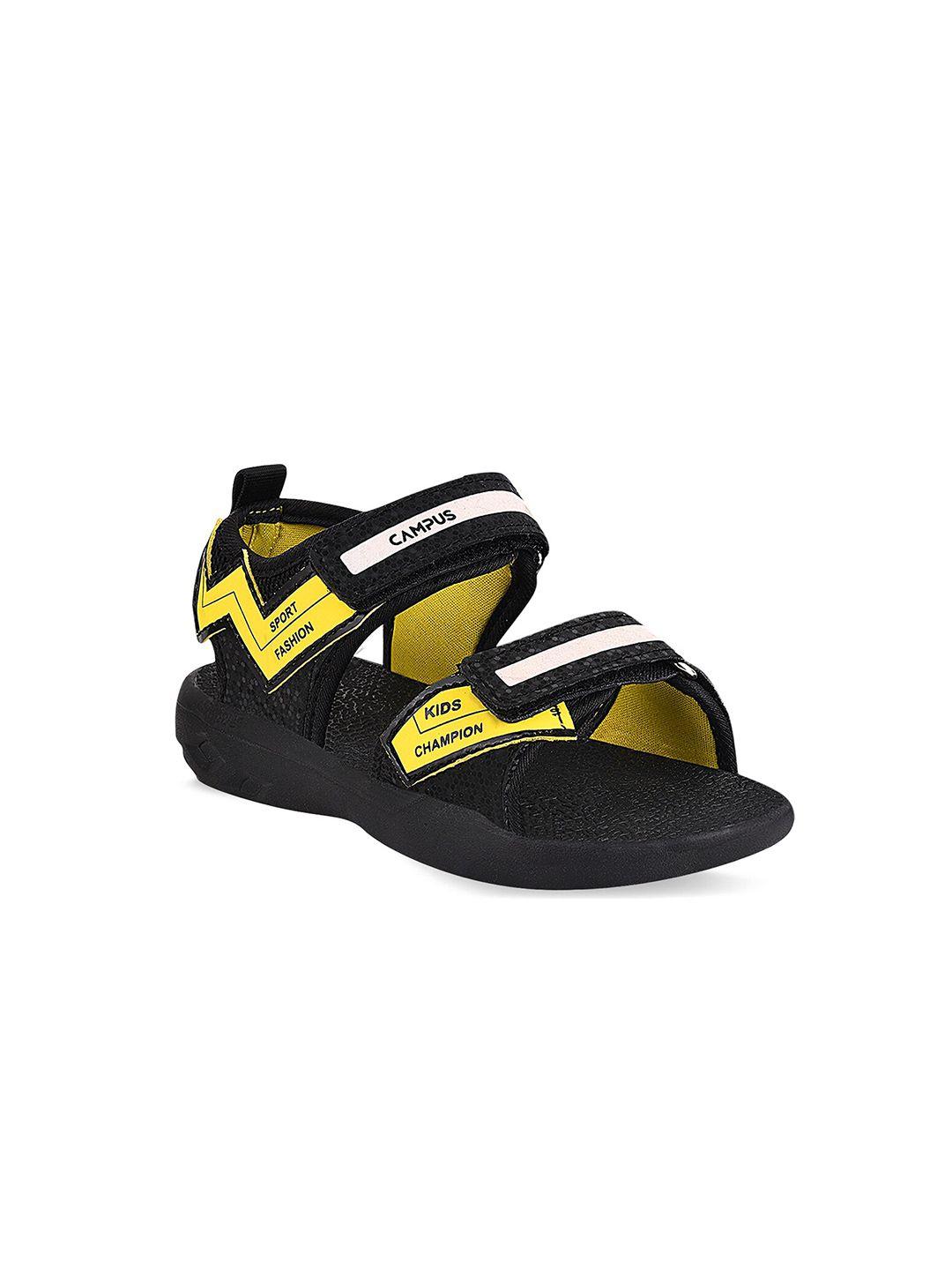 campus-kids-black-&-yellow-sports-sandals