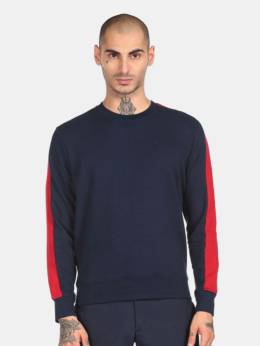 arrow-sport-men-navy-blue-solid-sweatshirt