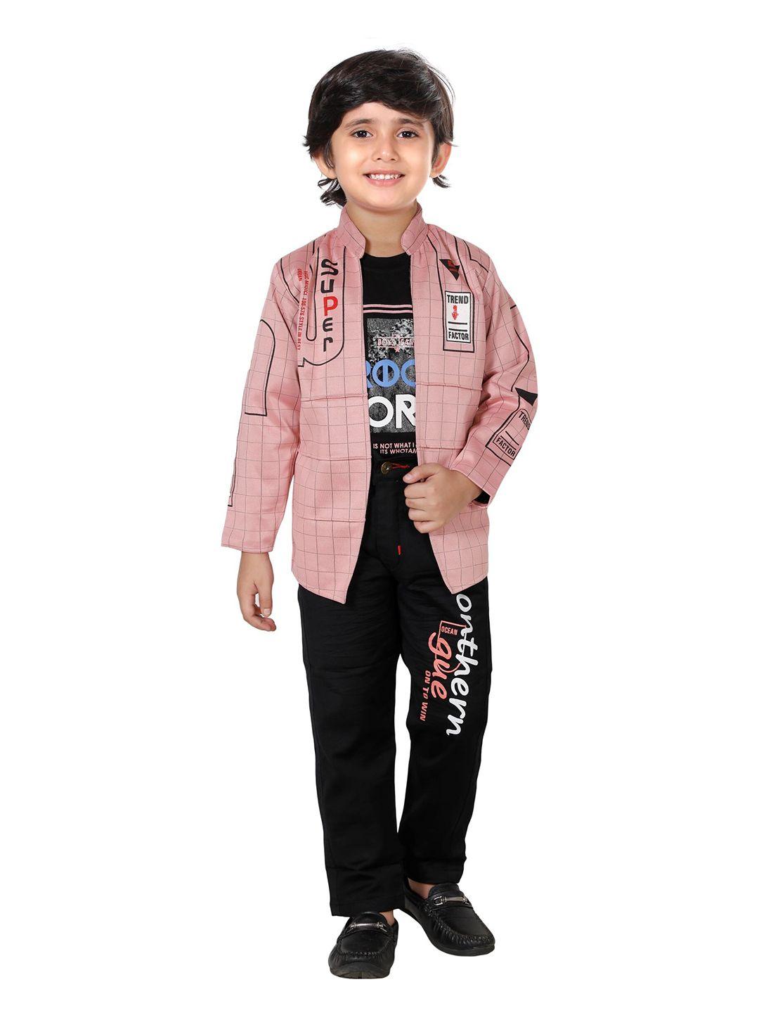 dkgf-fashion-boys-pink-&-black-printed-3-piece-clothing-set
