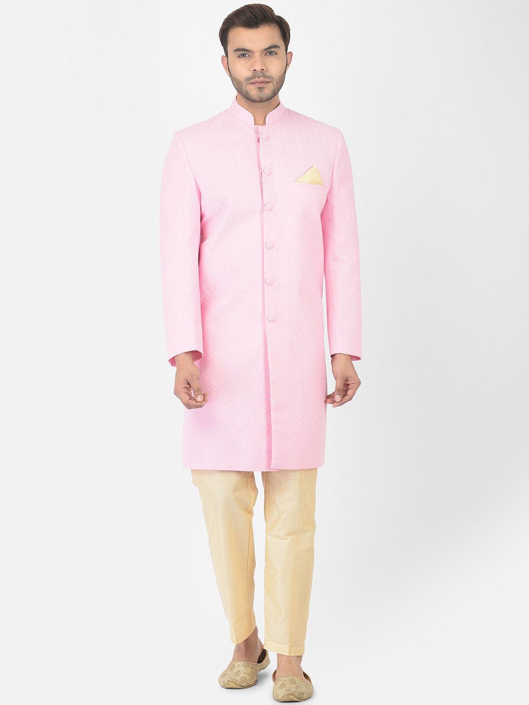 deyann-men-pink-&-cream-coloured-chikankari-embroidered-sherwani-set