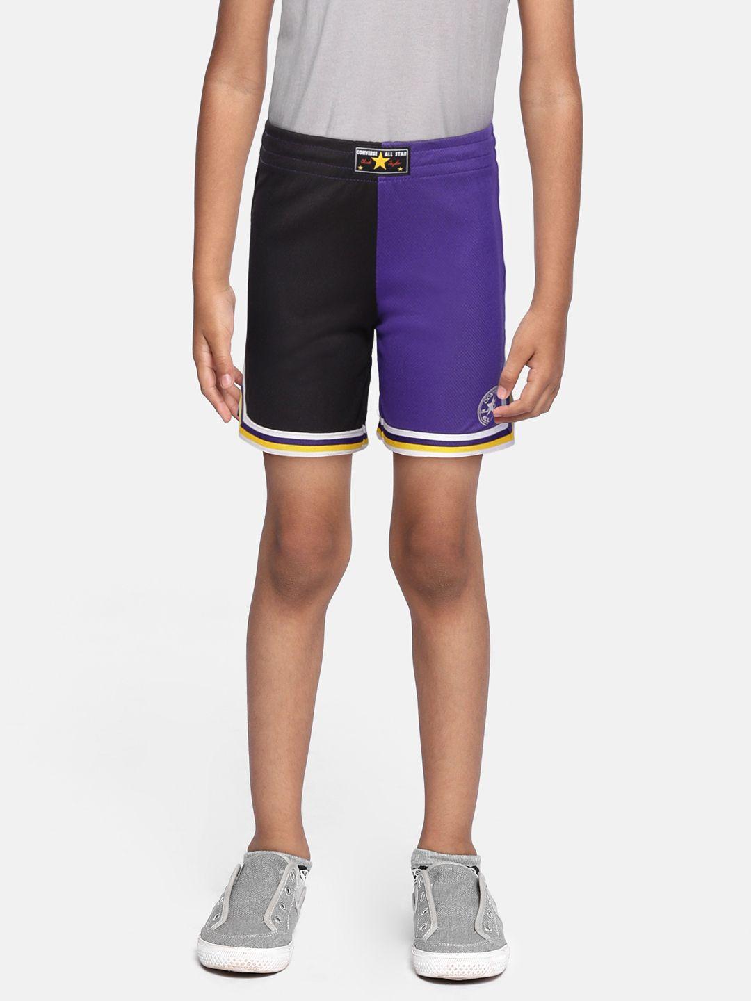 converse-boys-black-&-purple-colourblocked-shorts