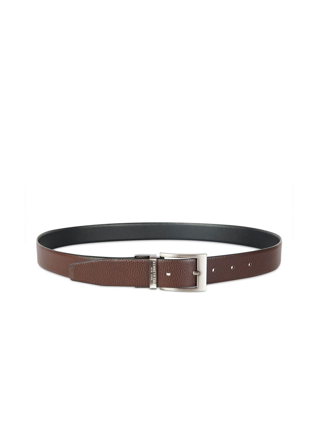 kenneth-cole-men-brown-leather-belt