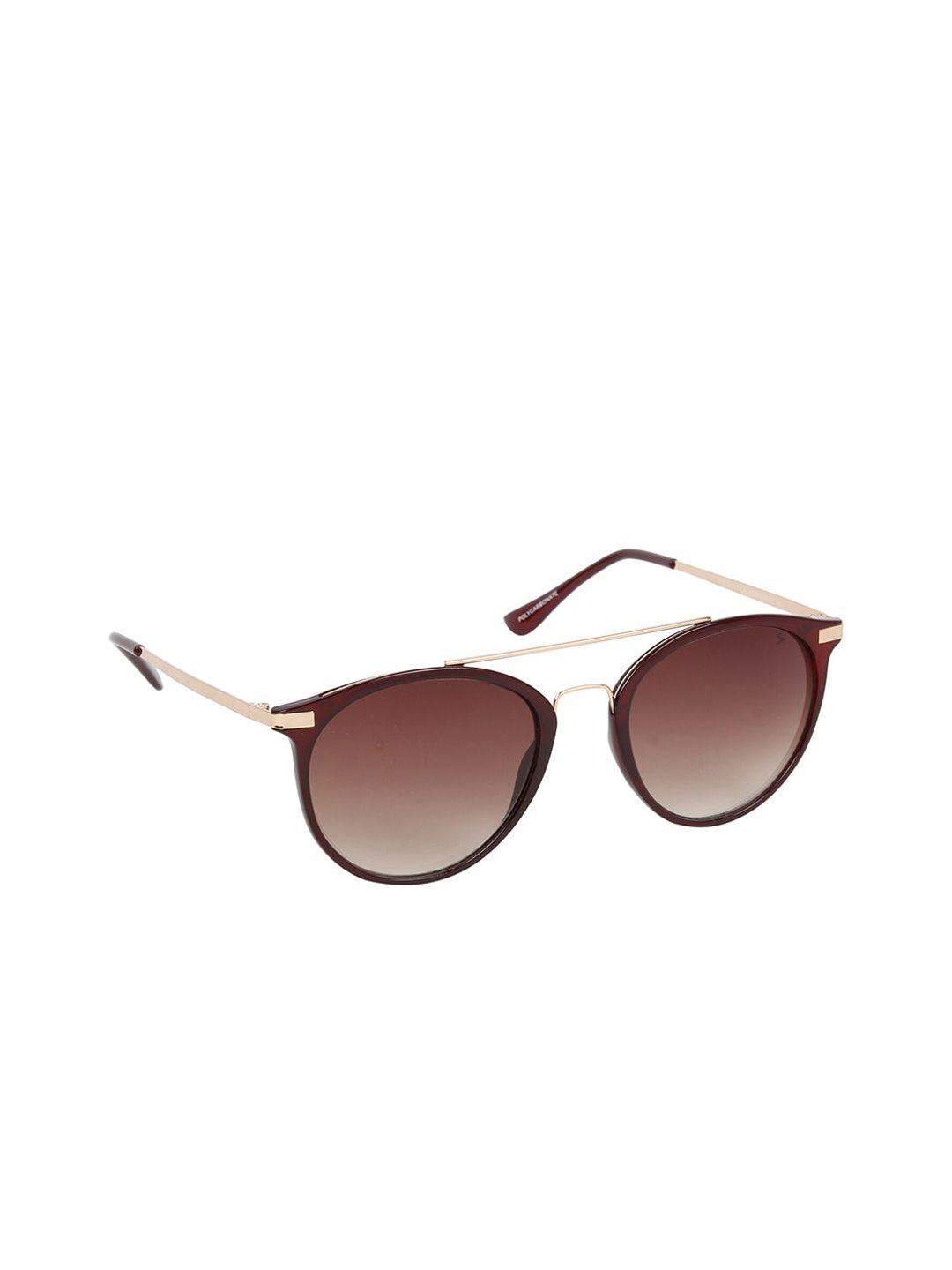 scavin-women-brown-lens-&-red-round-sunglasses-with-uv-protected-lens