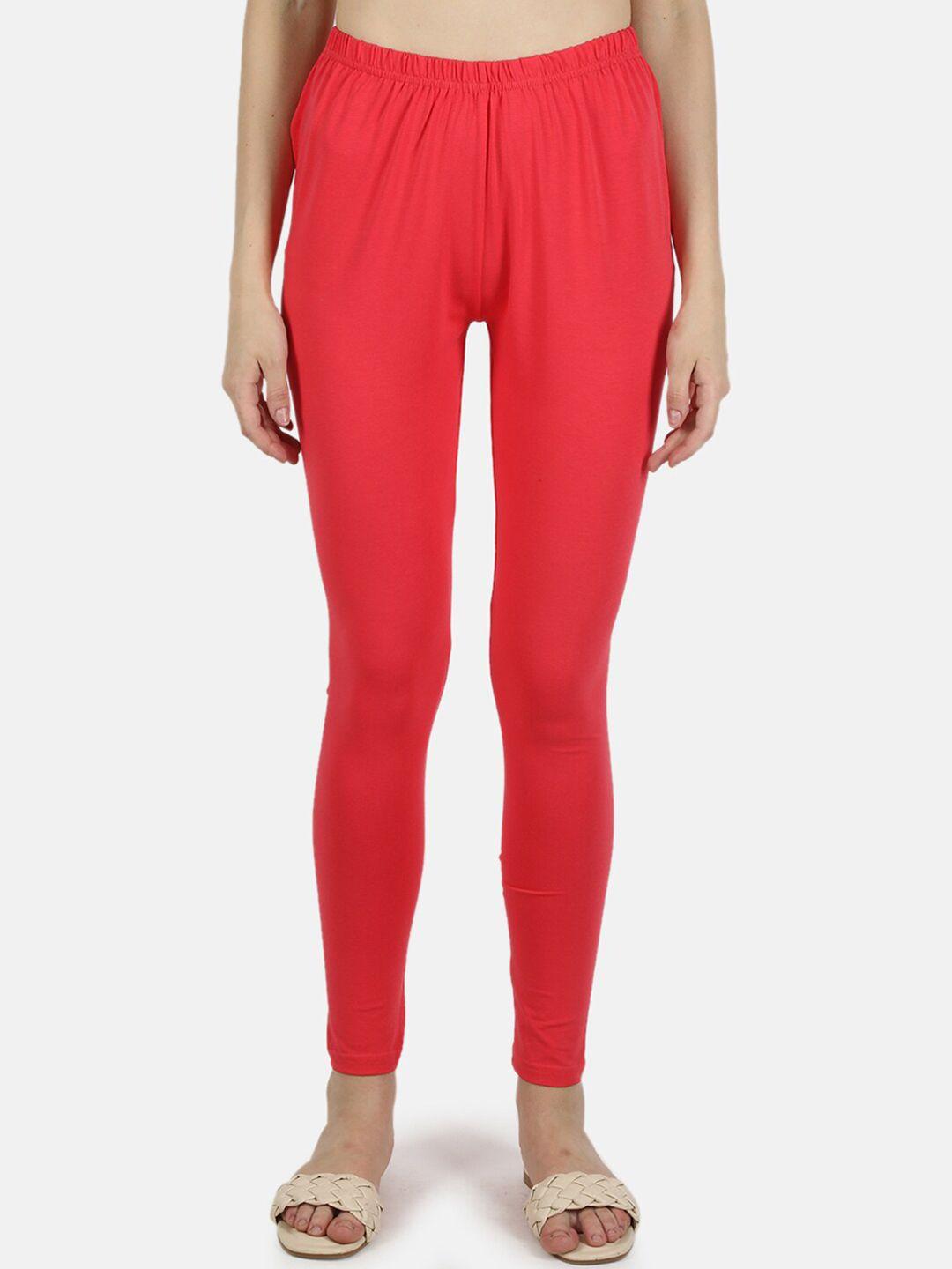 monte-carlo-women-coral-pink-solid-ankle-length-leggings