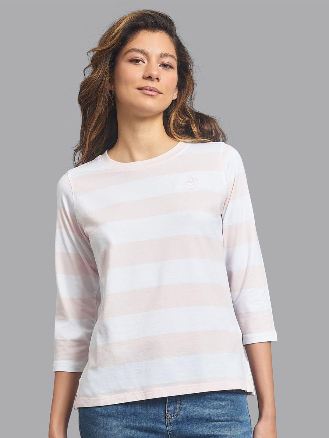 beverly-hills-polo-club-women-multicoloured-striped-t-shirt