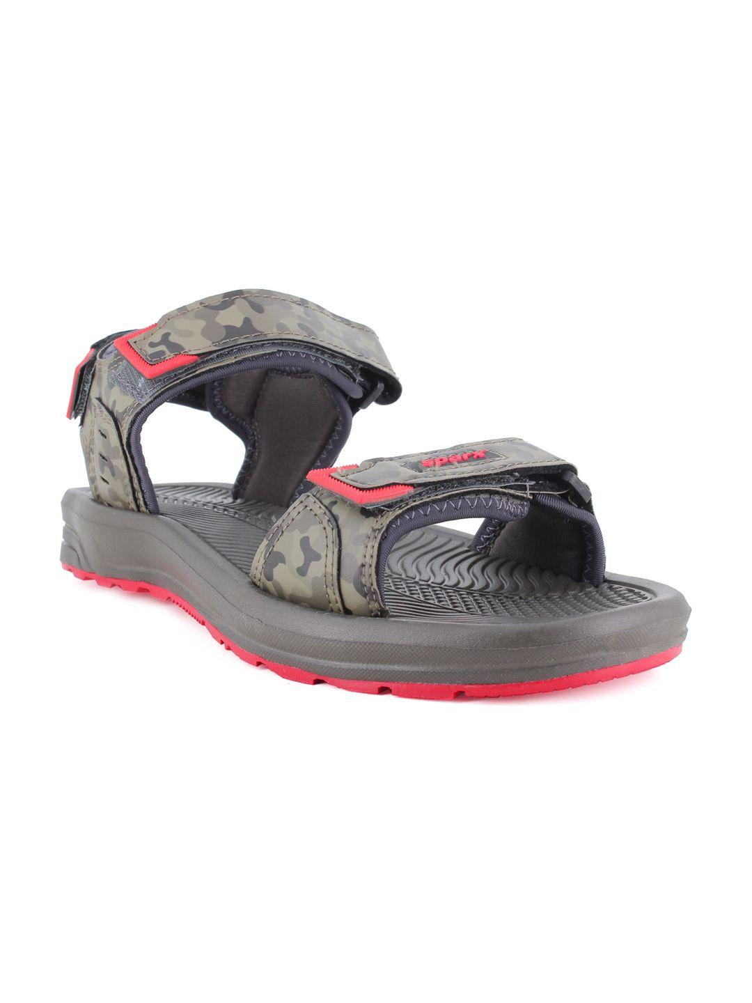 sparx-men-olive-grey-textured-sports-sandals