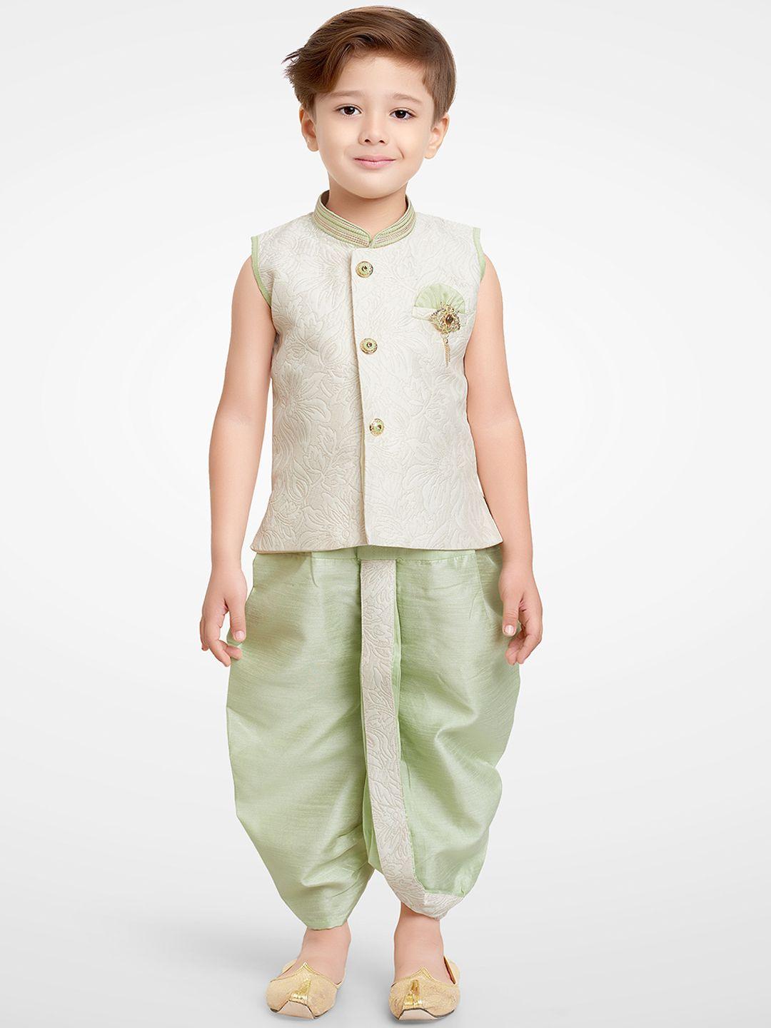 jeetethnics-boys-green-ethnic-motifs-kurta-with-dhoti-pants