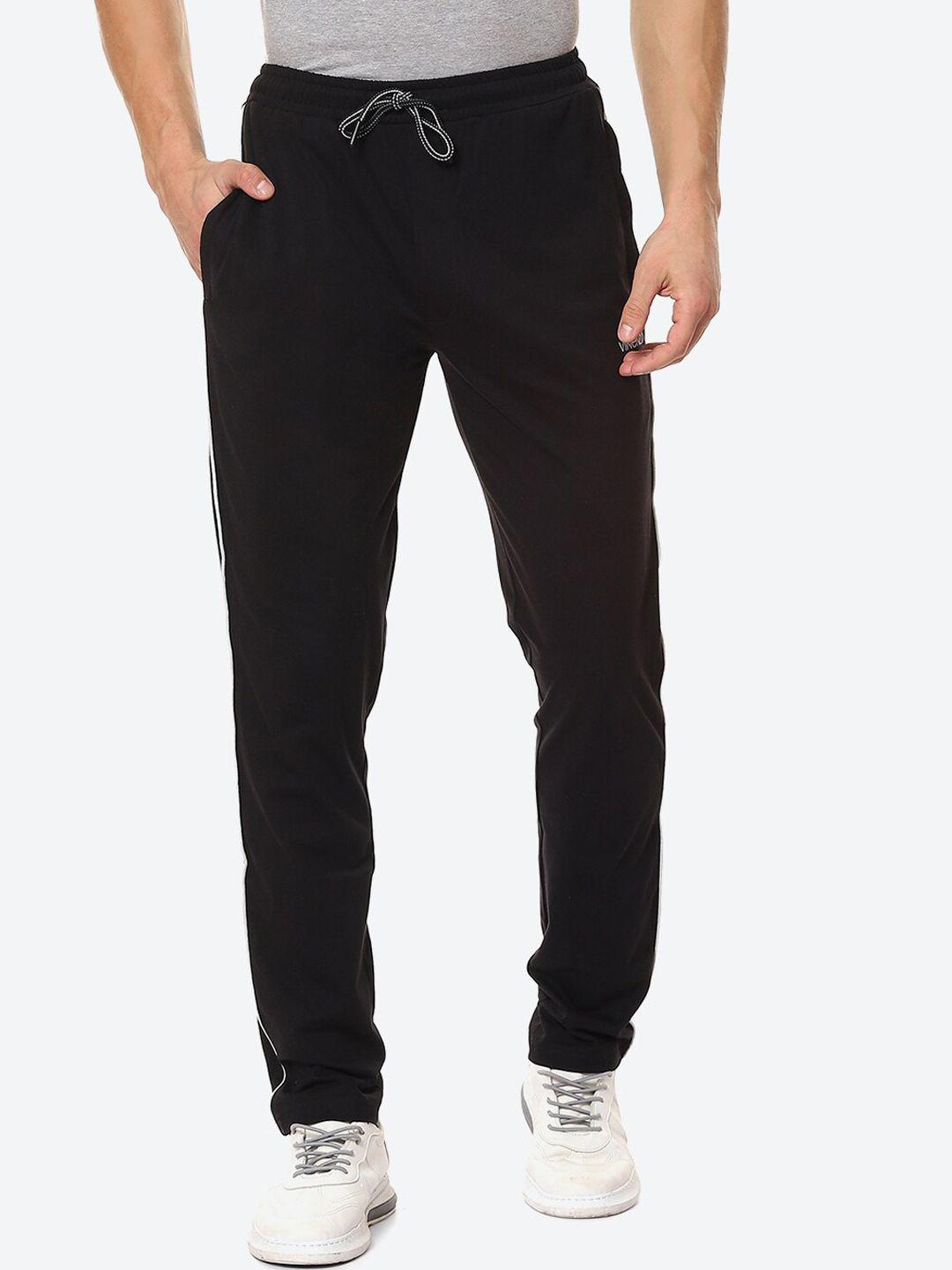 vinenzia-men-black-solid-pure-cotton-track-pants