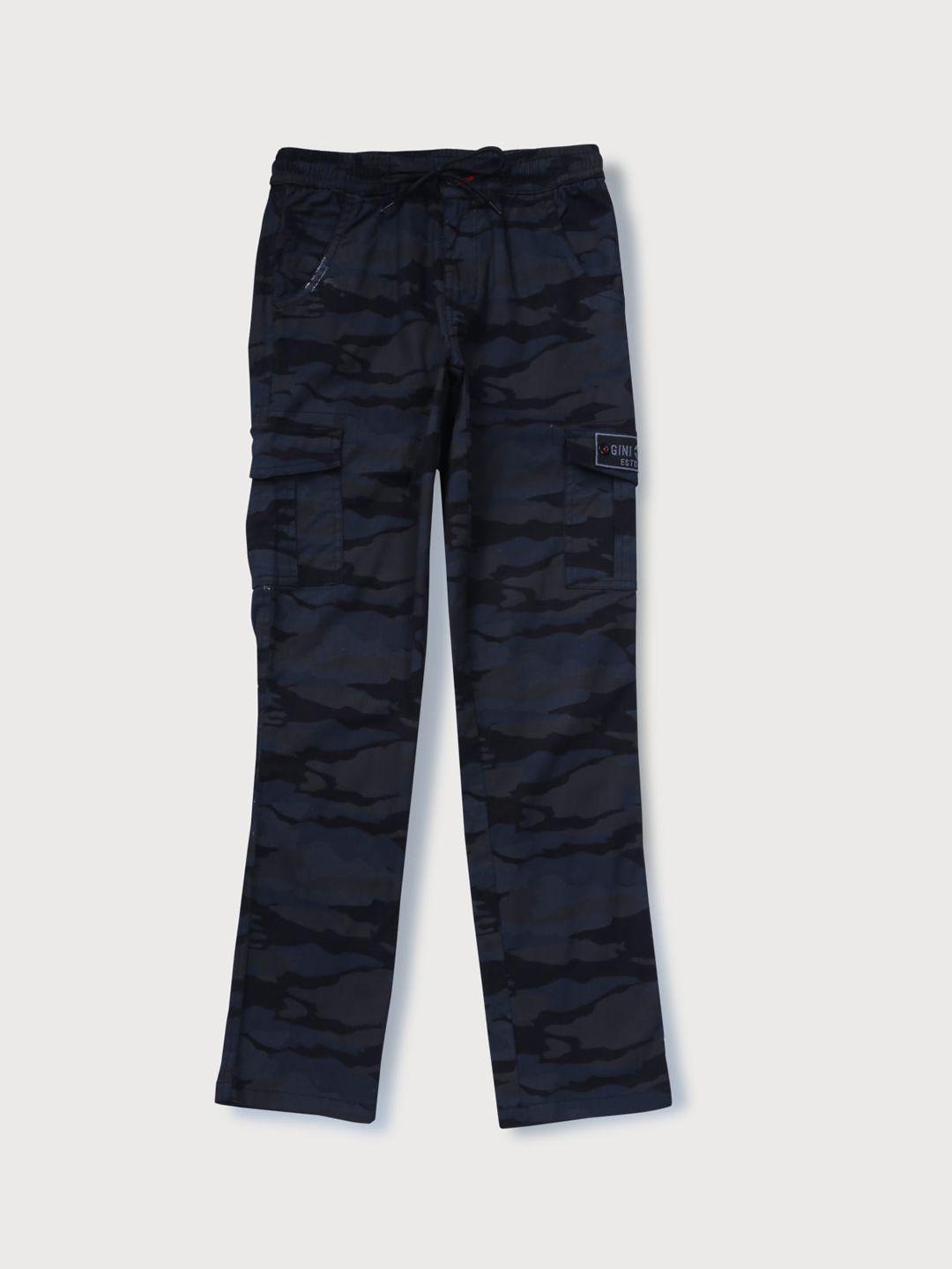 gini-and-jony-boys-blue-camouflage-printed-cargos-trousers