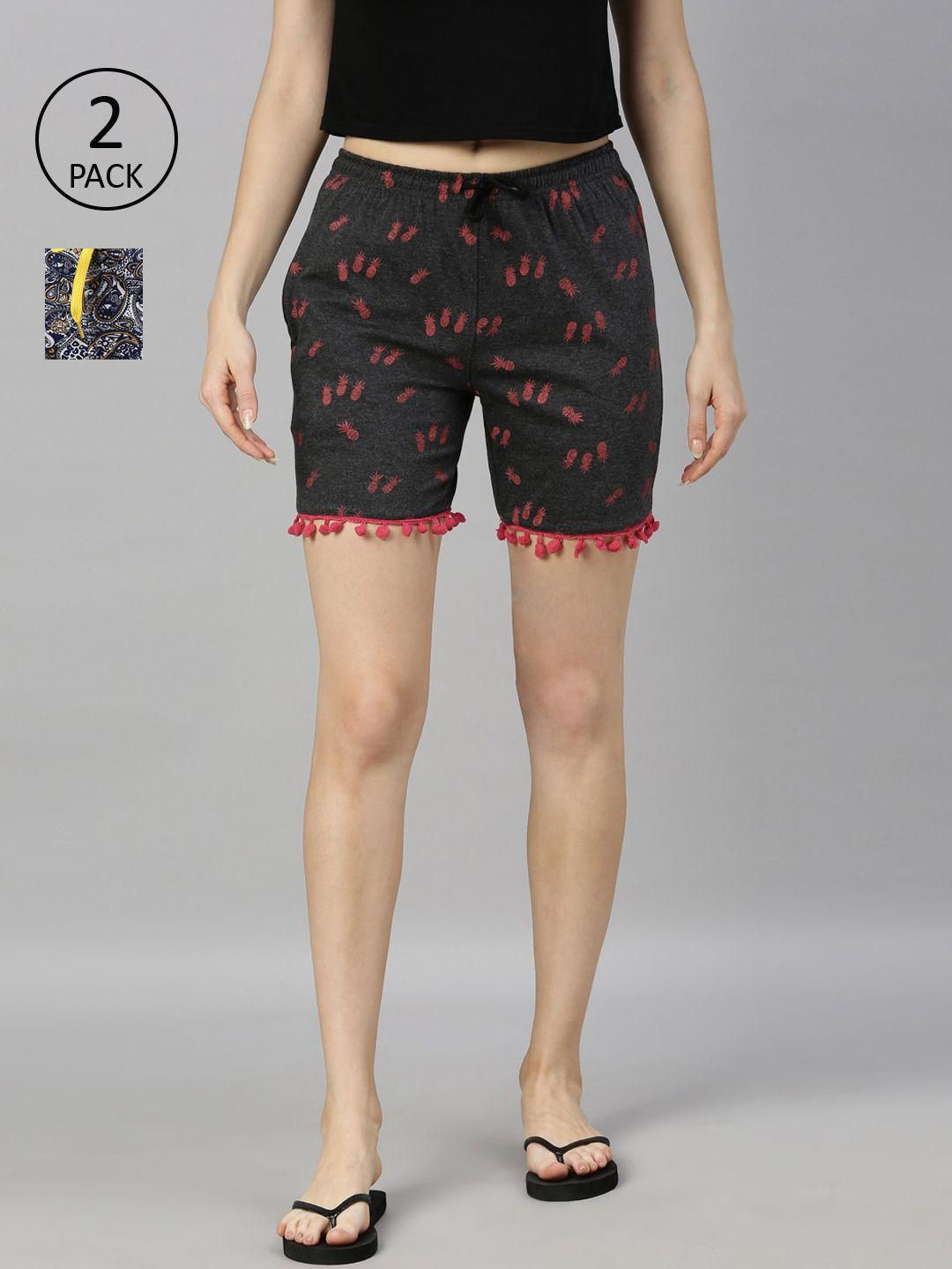 kryptic-women-pack-of-2-printed-pure-cotton-lounge-shorts
