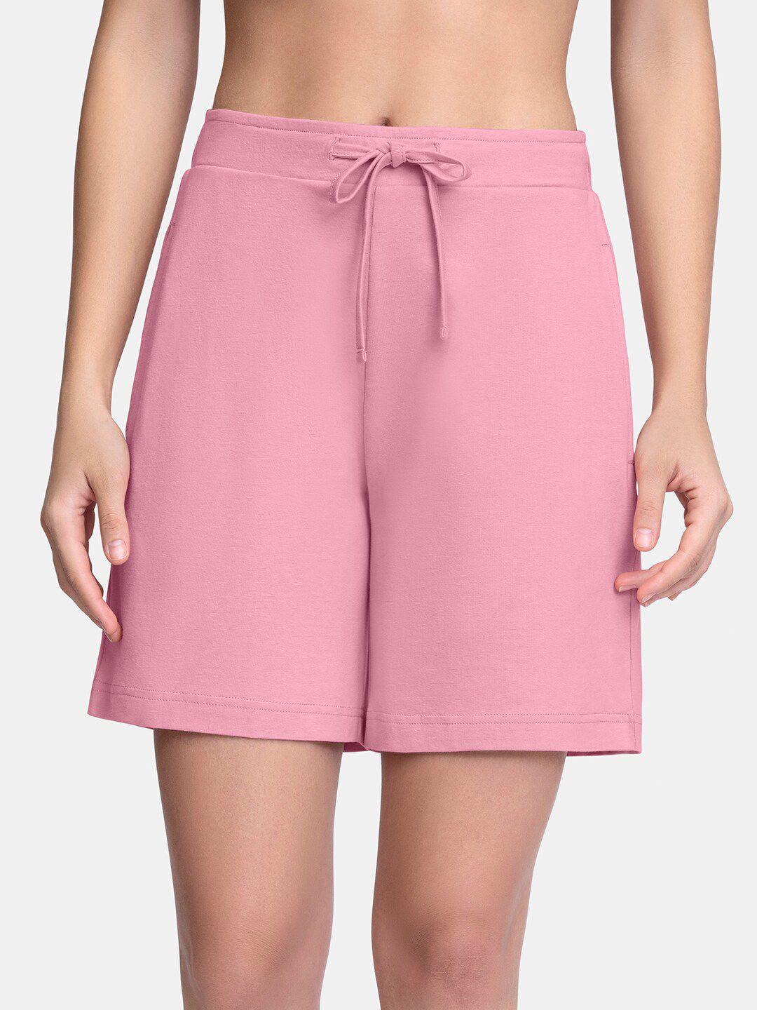 amante-women-pink-lounge-shorts