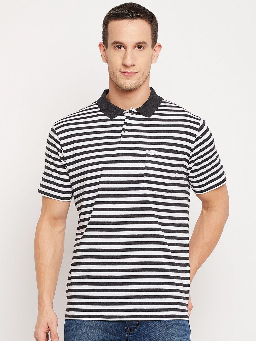 duke-men-grey-striped-polo-collar-monochrome-t-shirt