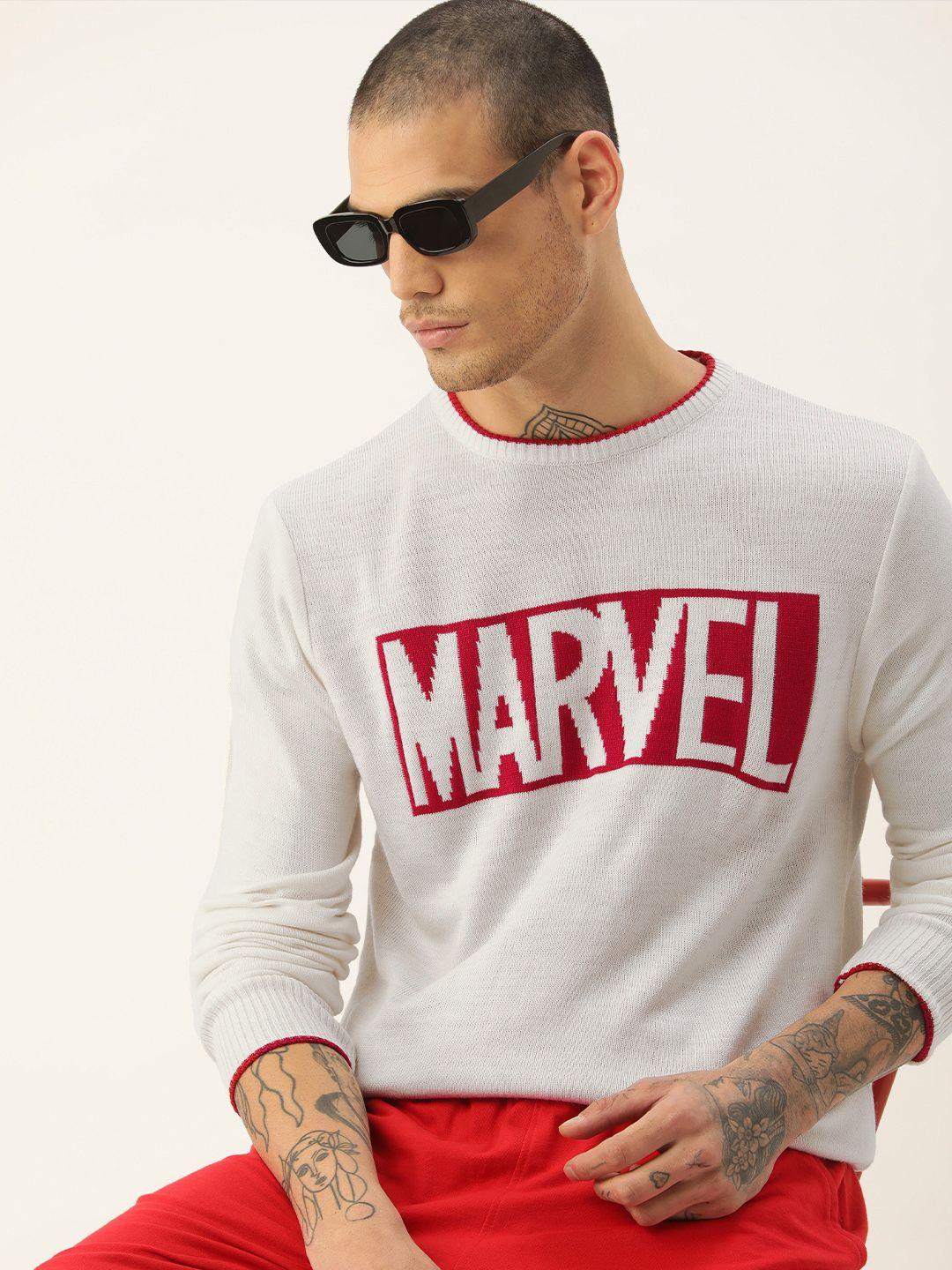 kook-n-keech-marvel-men-white-printed-pullover