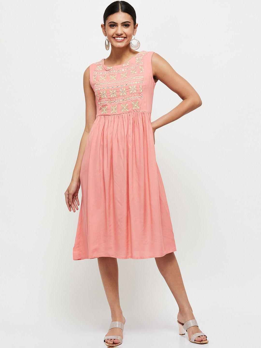 max-pink-midi-dress