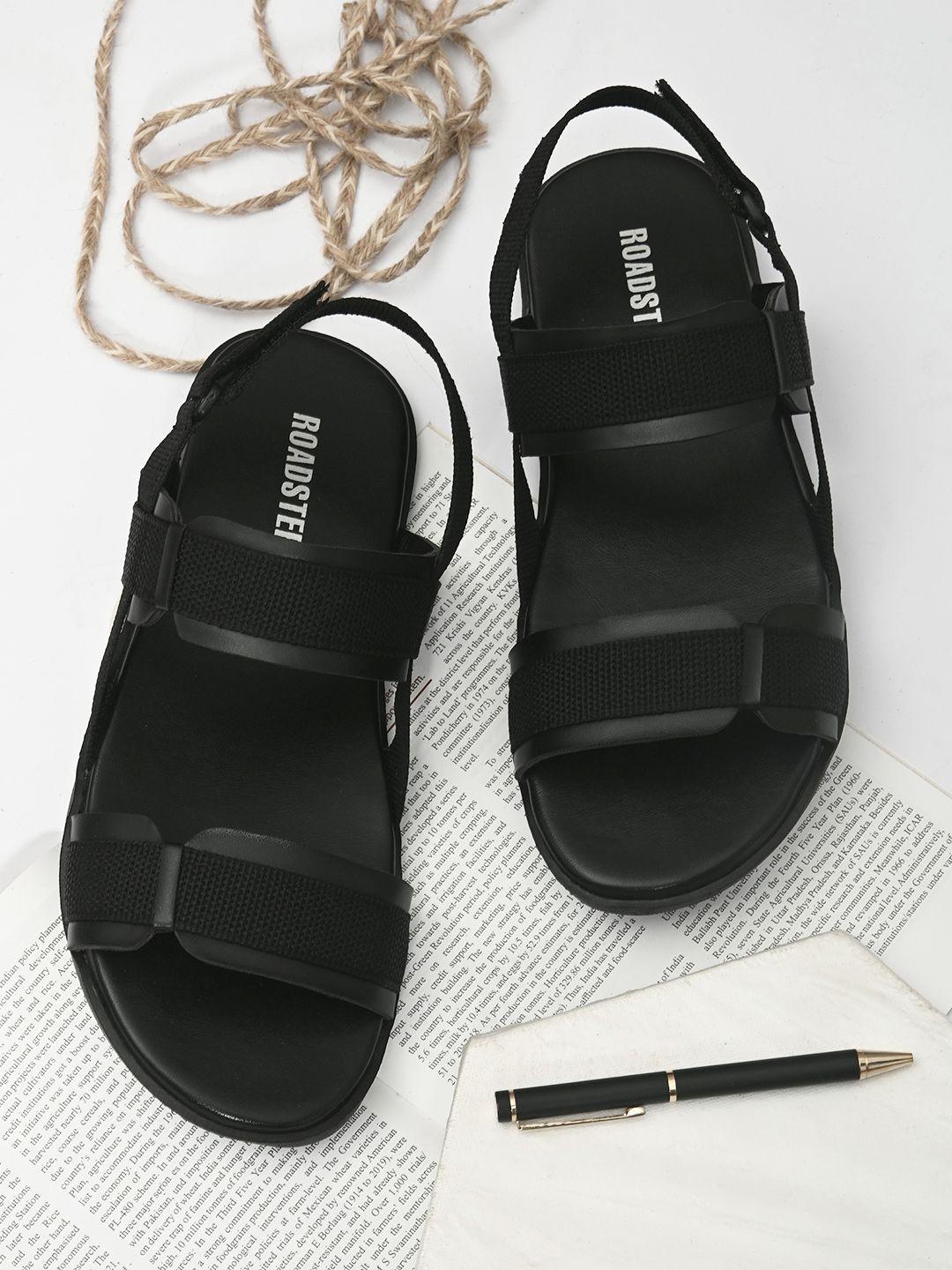 roadster-men-black-comfort-sandals