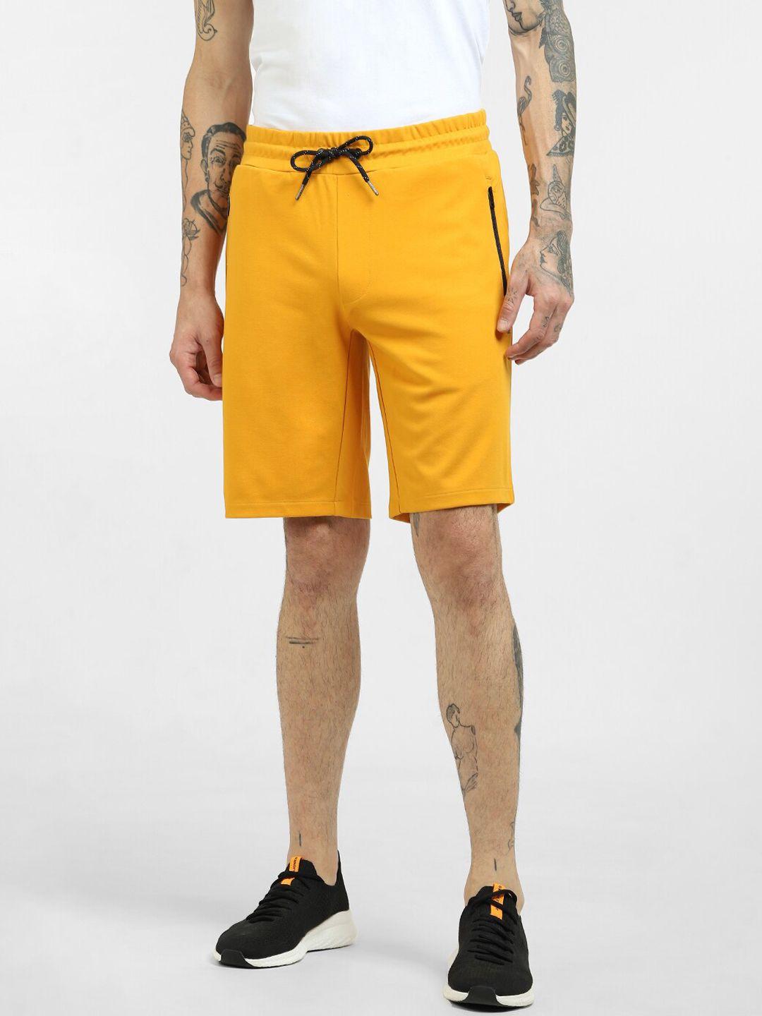 jack-&-jones-men-yellow-slim-fit-low-rise-sports-shorts