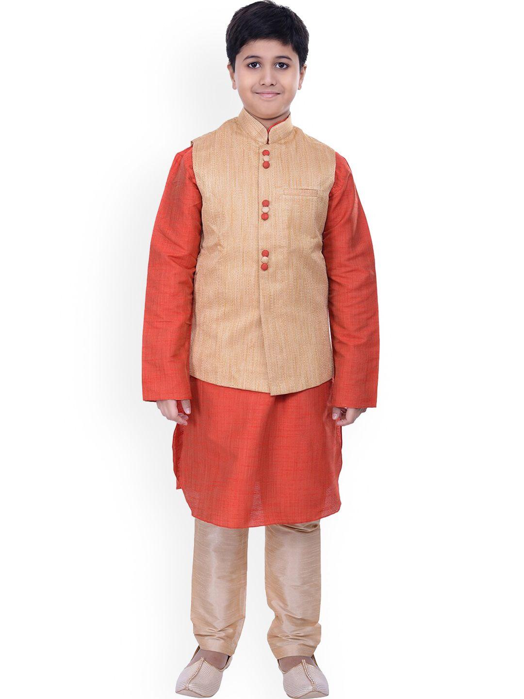 manyavar-boys-cream-coloured-kurta-with-churidar-and--nehru-jacket
