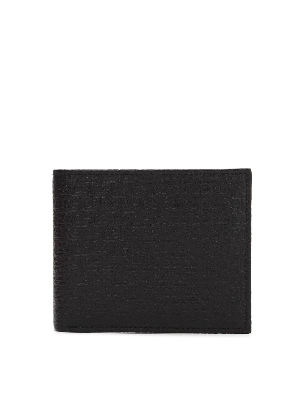 peter-england-men-black-textured-leather-two-fold-wallet
