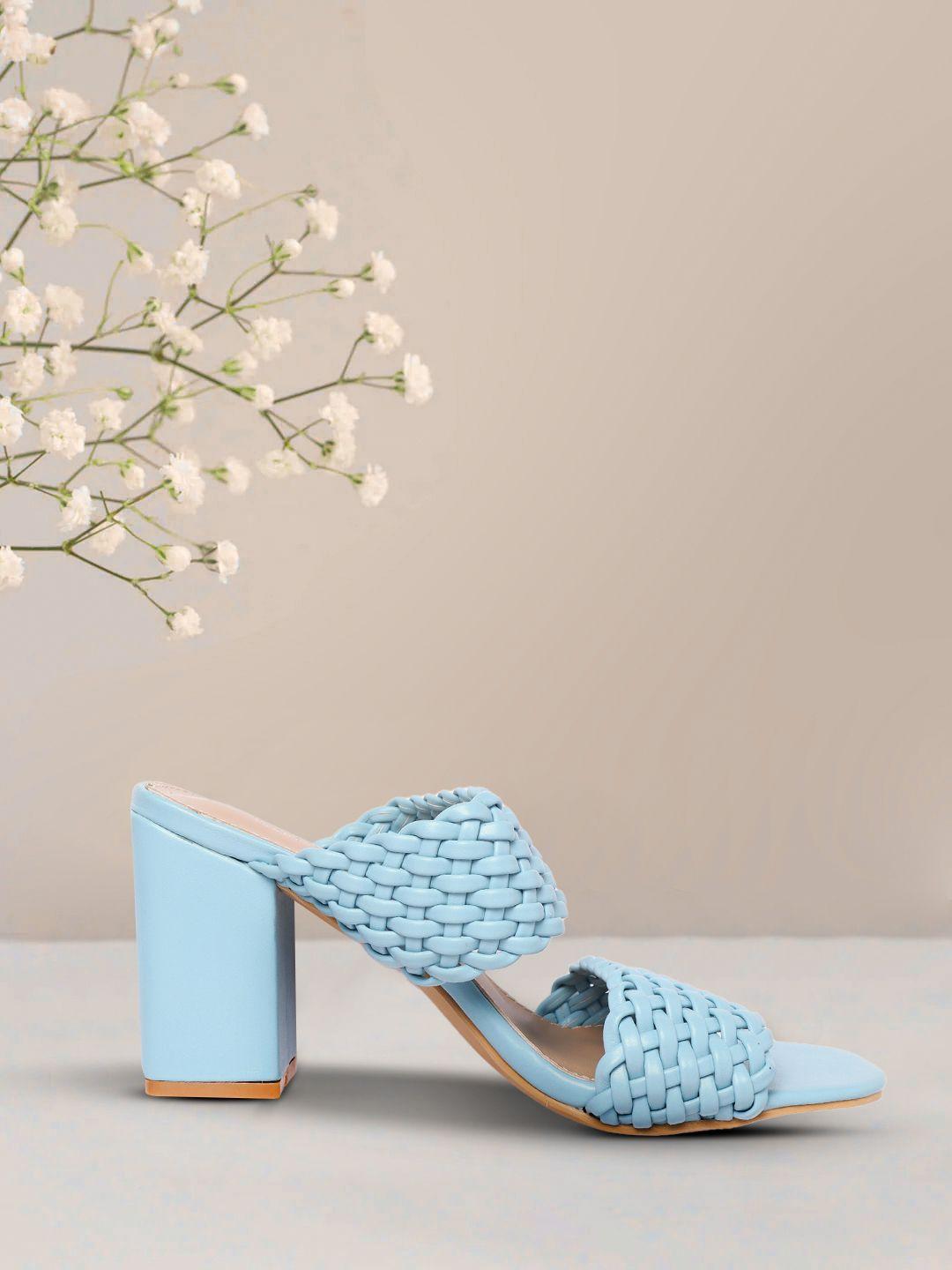 van-heusen-woman-blue-solid-braided-design-block-heels