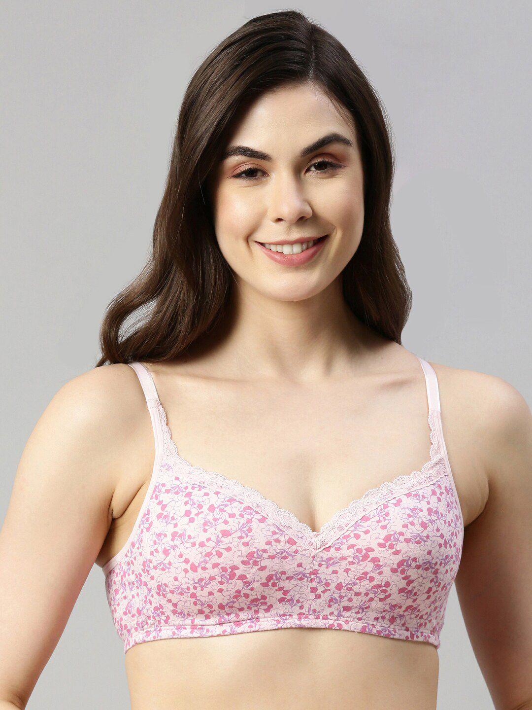 enamor-women-pink-eco-friendly-cotton-padded-non-wired-high-coverage-balconette-bra