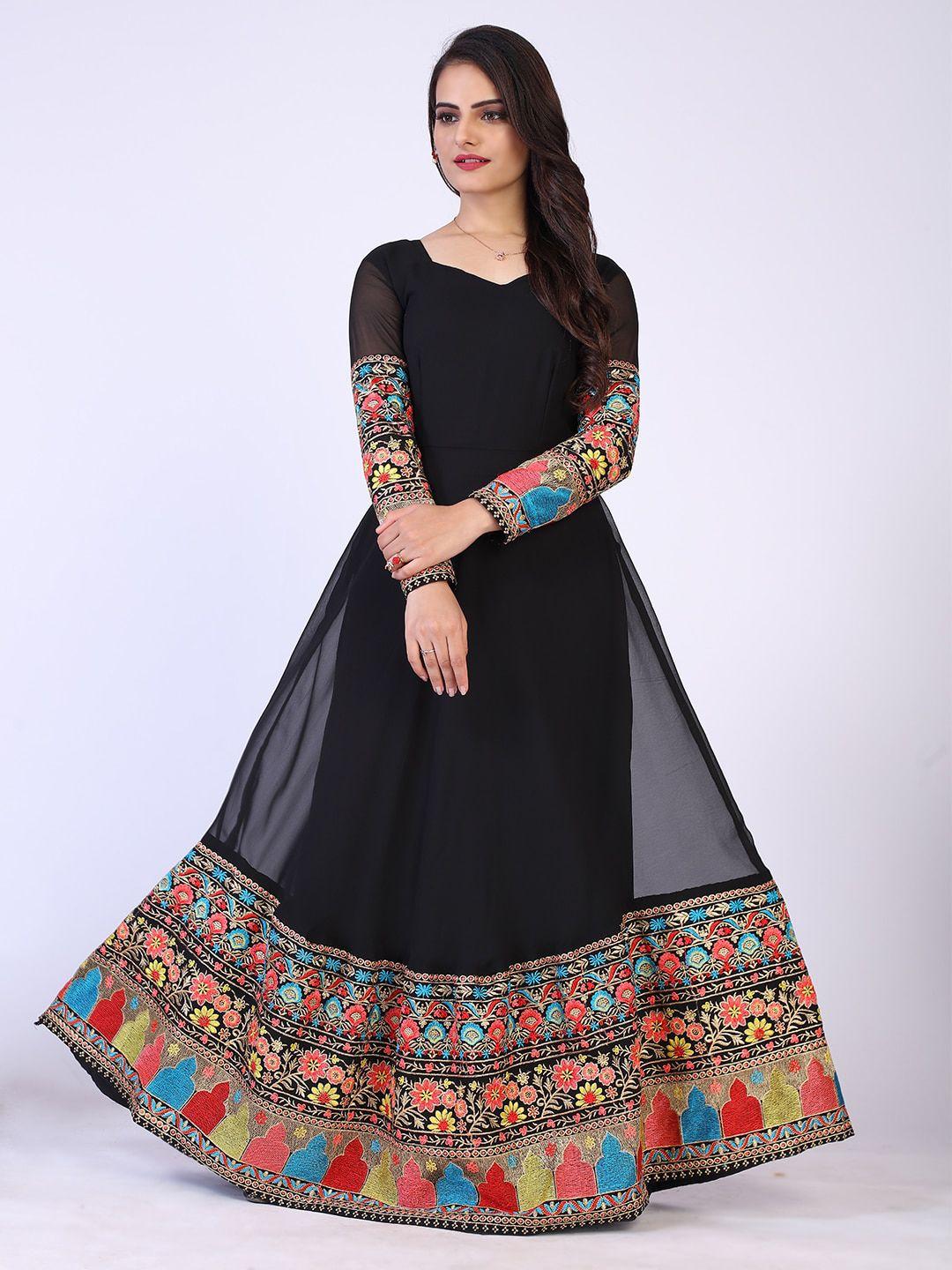 prenea-women-black-floral-embroidered-blooming--georgette-maxi-dress